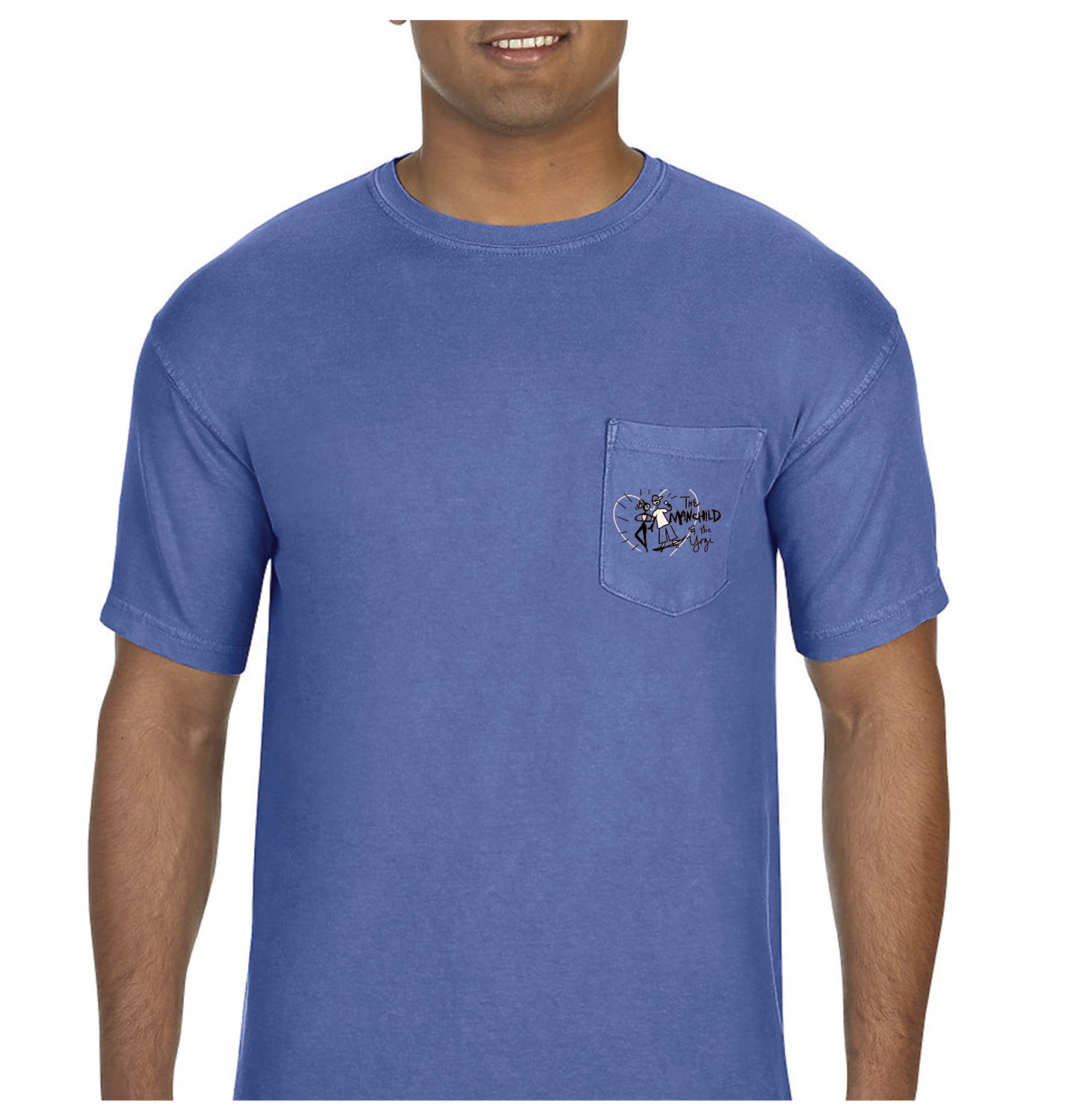 The Manchild & The Yogi | BLUE POCKET TEE