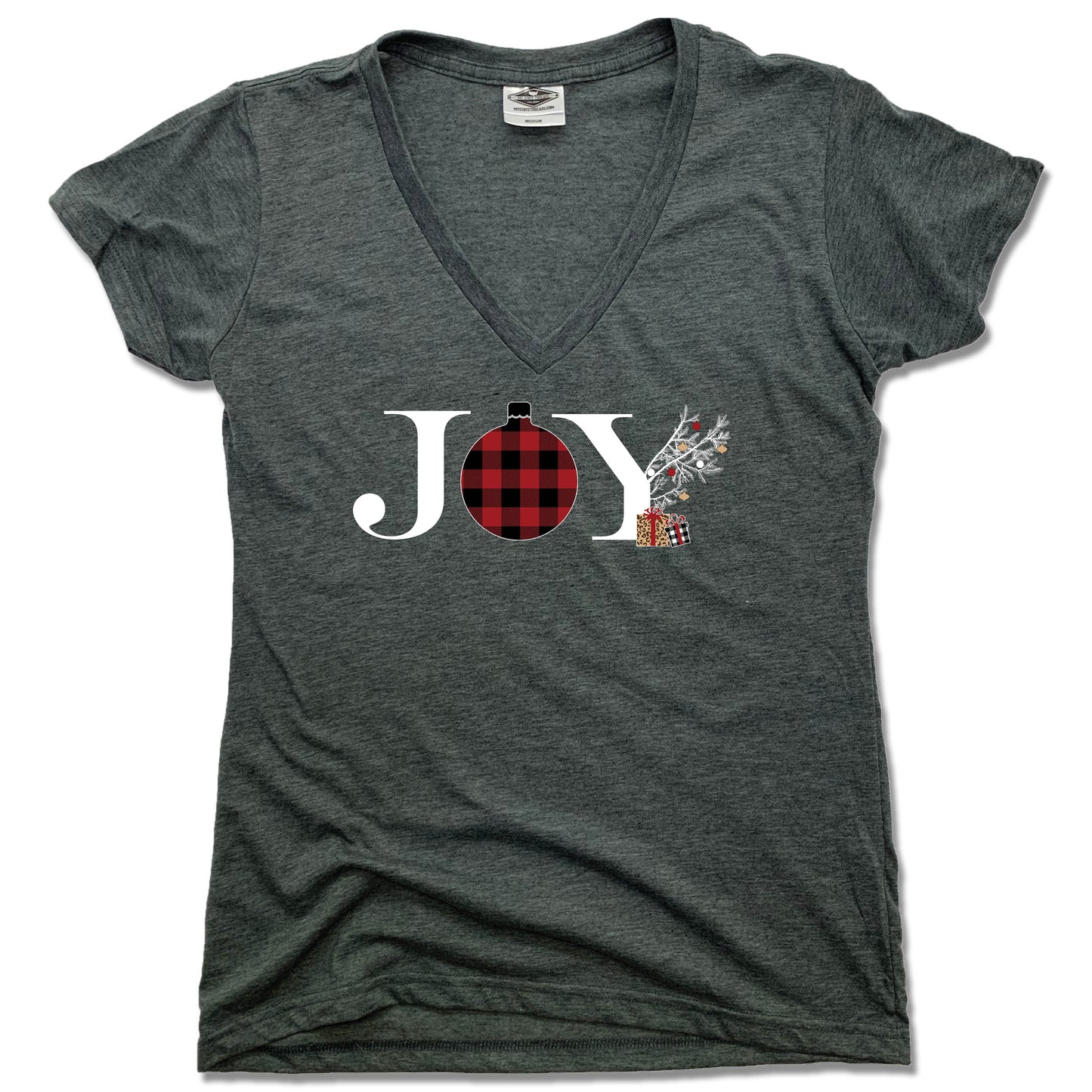 JOY | LADIES V-NECK | FLANNEL ORNAMENT