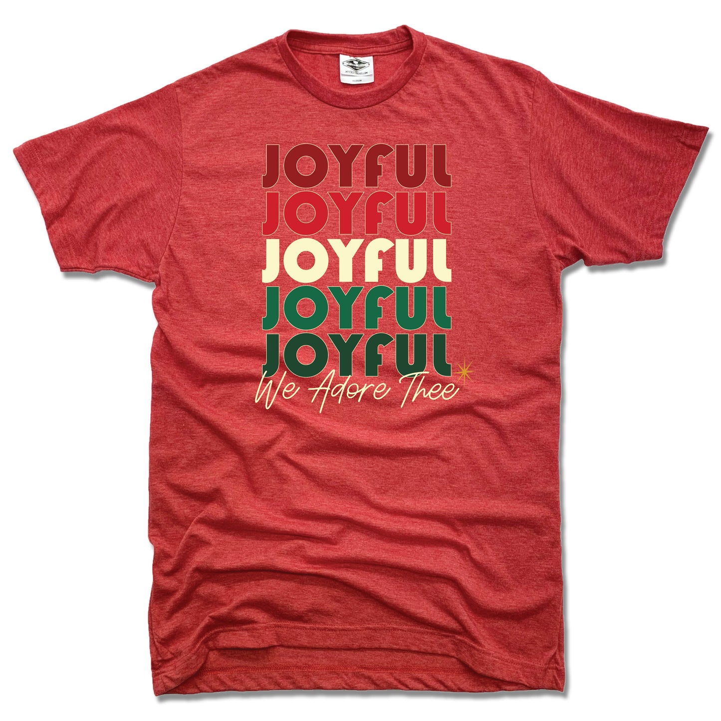 JOYFUL JOYFUL | UNISEX RED TEE | REPEAT