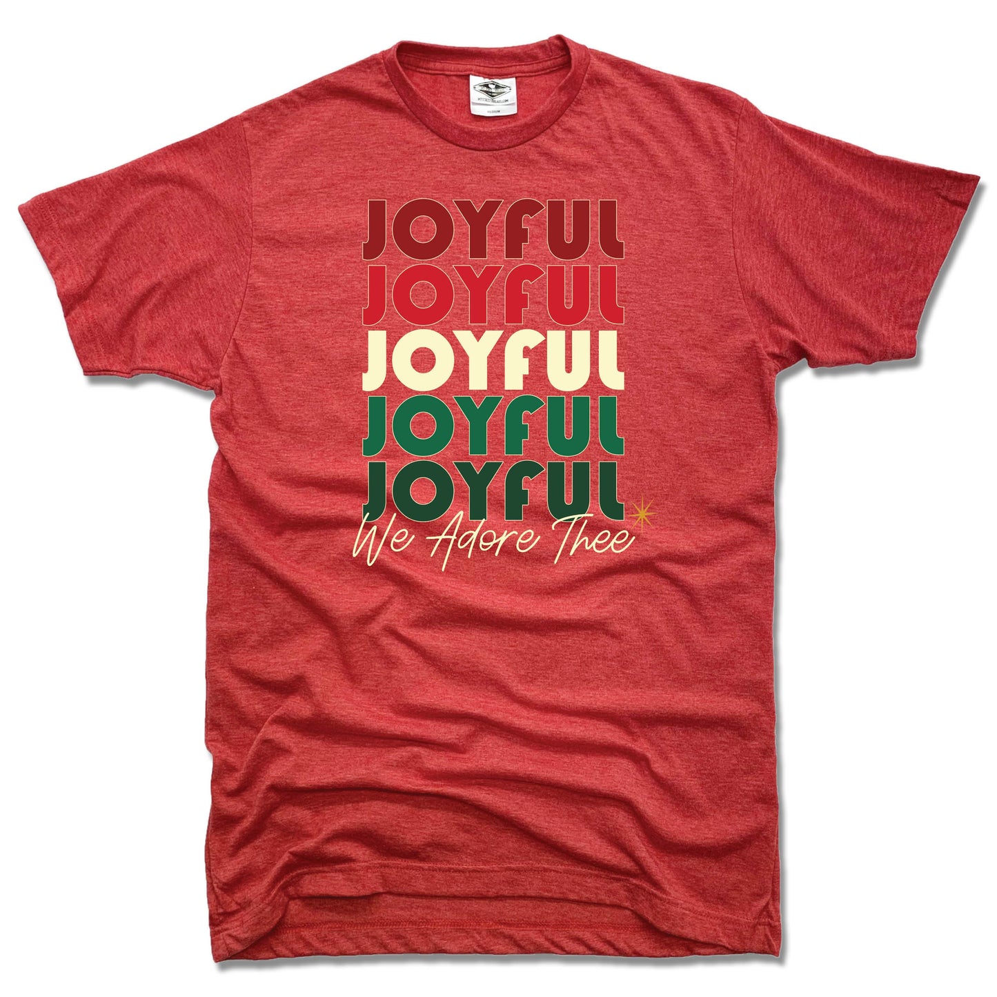 JOYFUL JOYFUL | UNISEX RED TEE | REPEAT