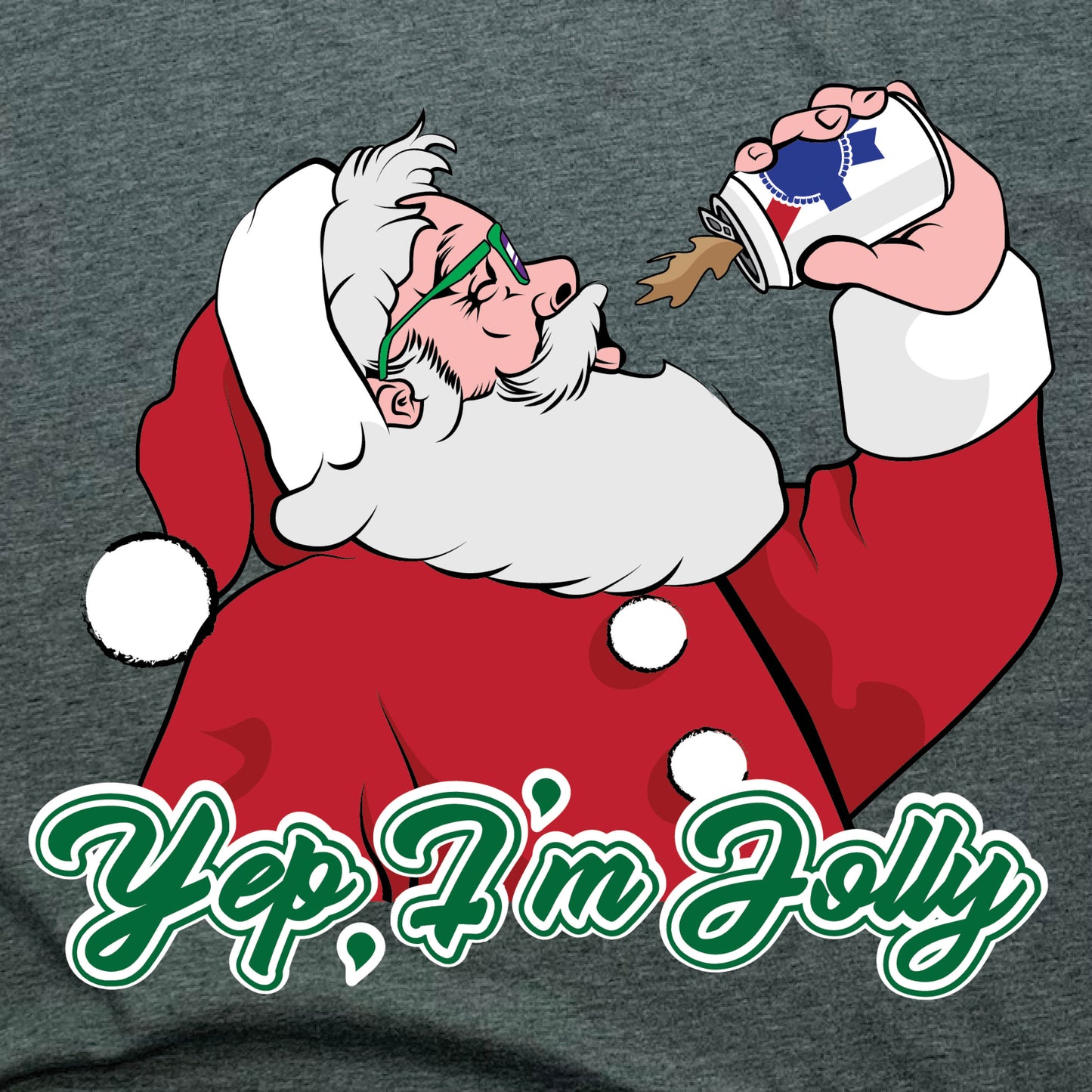 SANTA | LADIES LONGSLEEVE | YEP I'M JOLLY