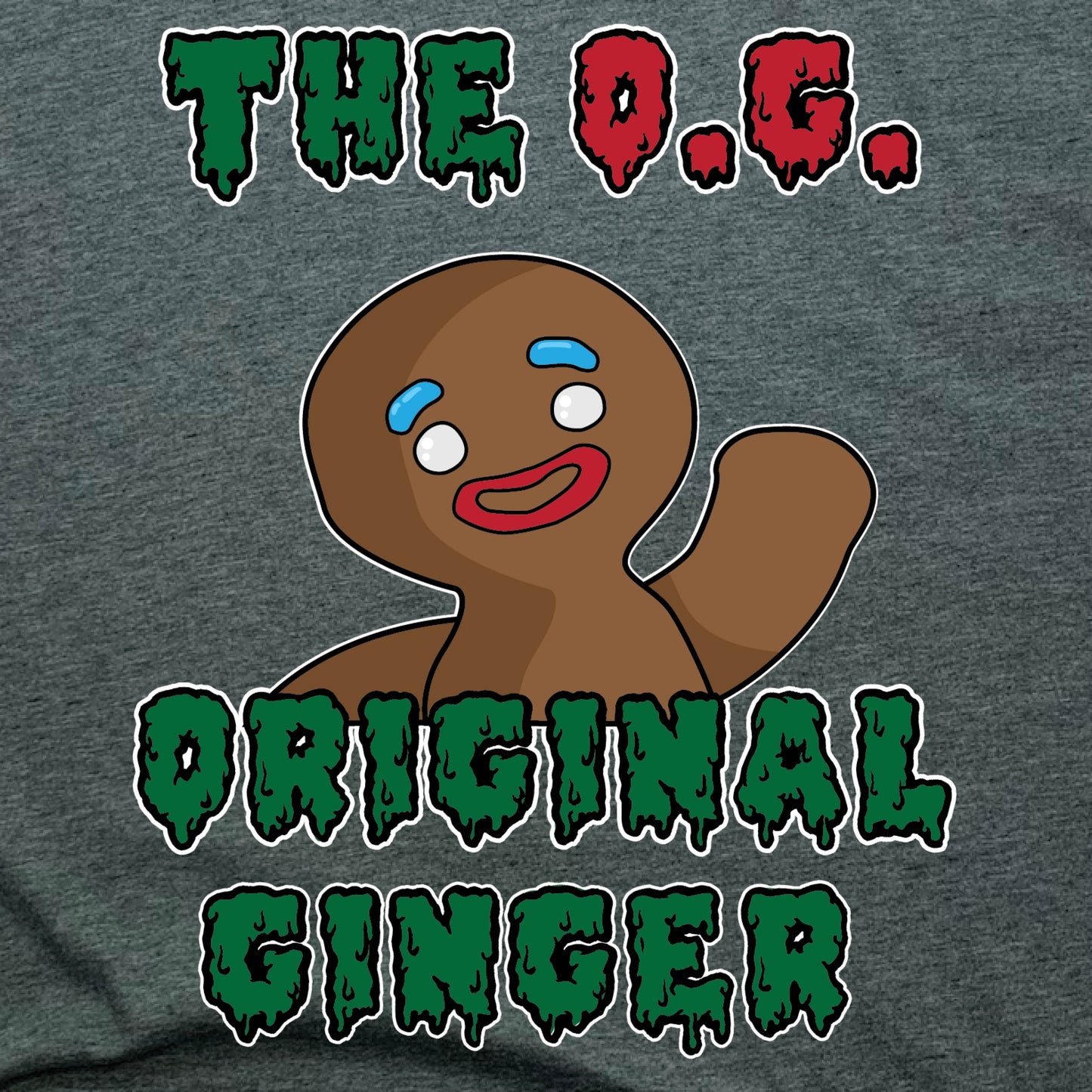 O.G. | LADIES V-NECK | GINGERBREAD MAN