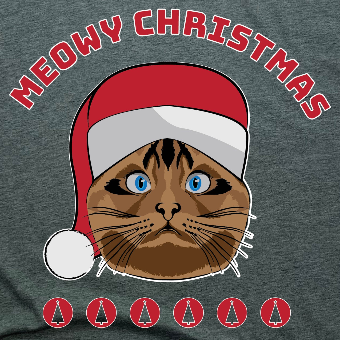 CHRISTMAS CAT | KIDS TEE | MEOWY CHRISTMAS