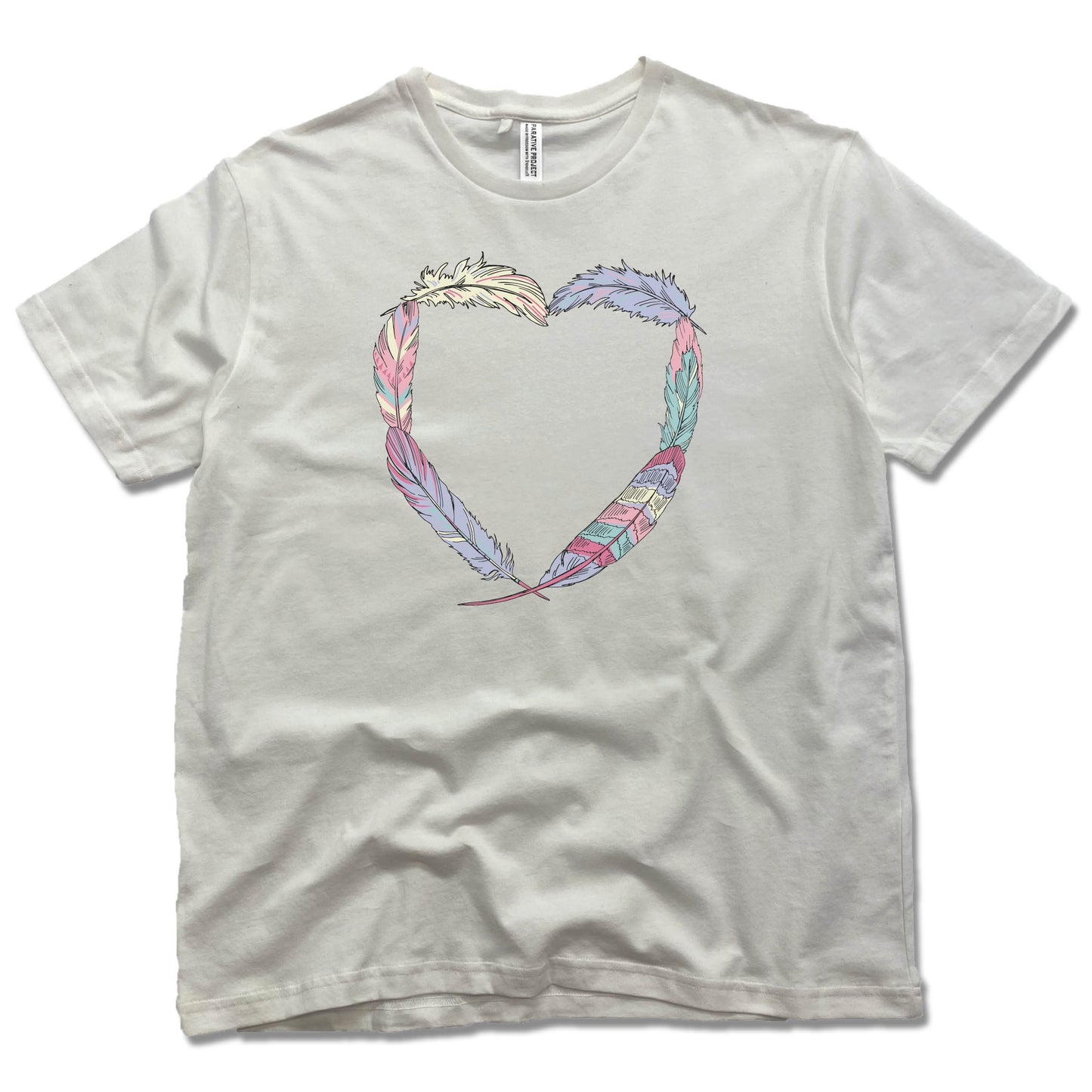 HEART | PARATIVE PROJECT TEE | BOHO FEATHERS