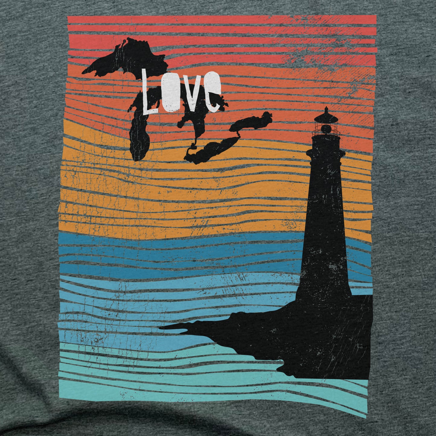 GREAT LAKES | UNISEX TEE | LOVE LINE ART