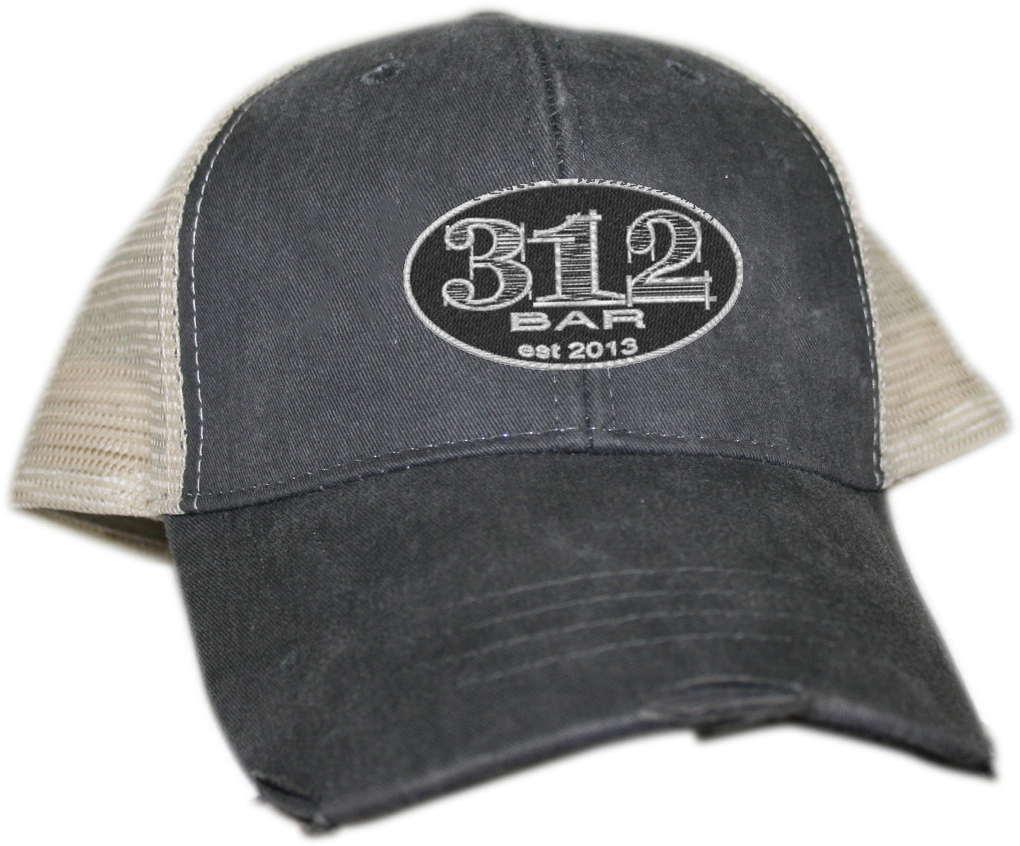 312 BAR | EMBROIDERED MESH HAT | LOGO