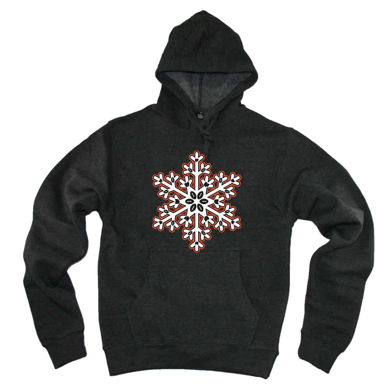 OHIO HOODIE | SNOWFLAKE | ORANGE/BLACK