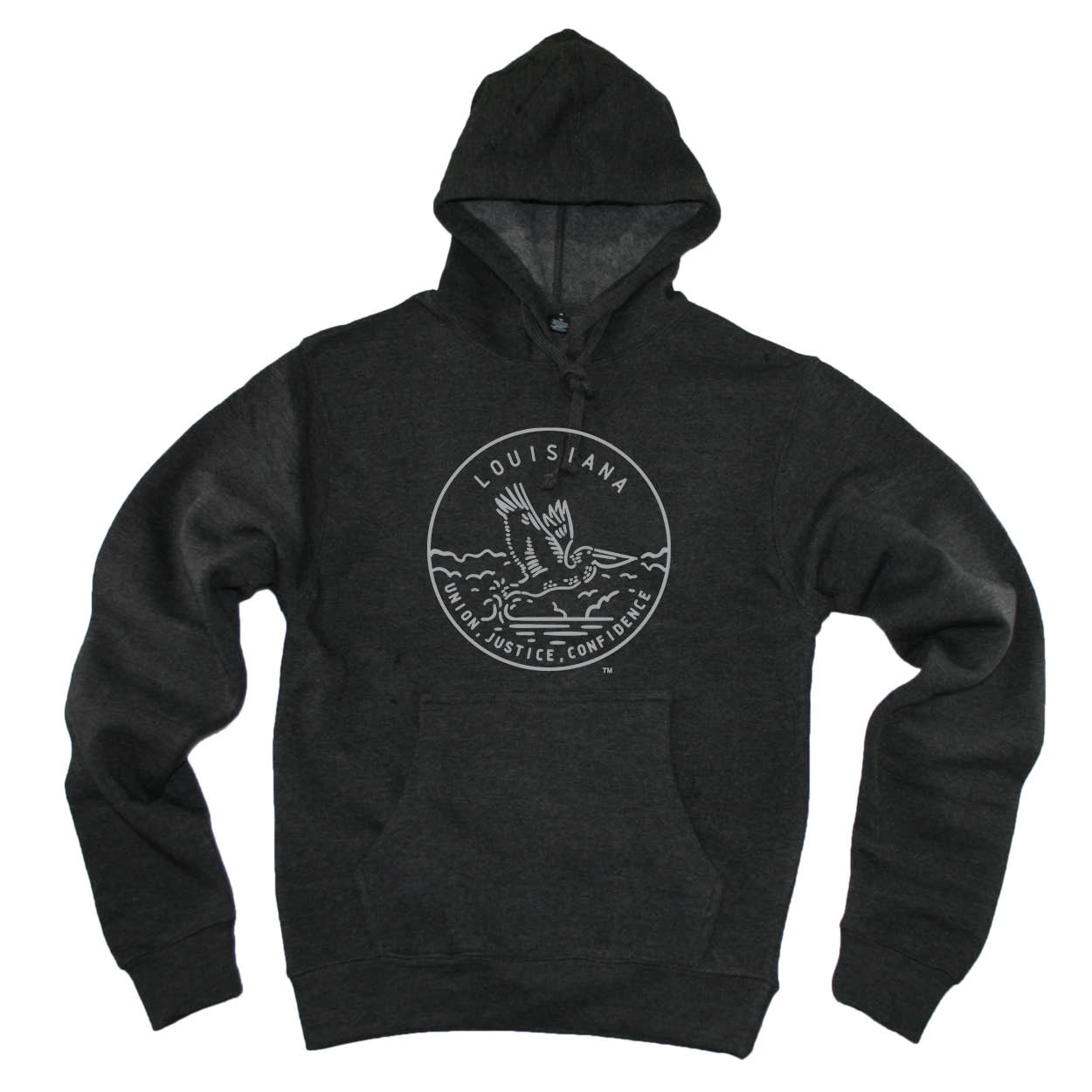LOUISIANA HOODIE | STATE SEAL | UNION, JUSTICE, CONFIDENCE - My State Threads