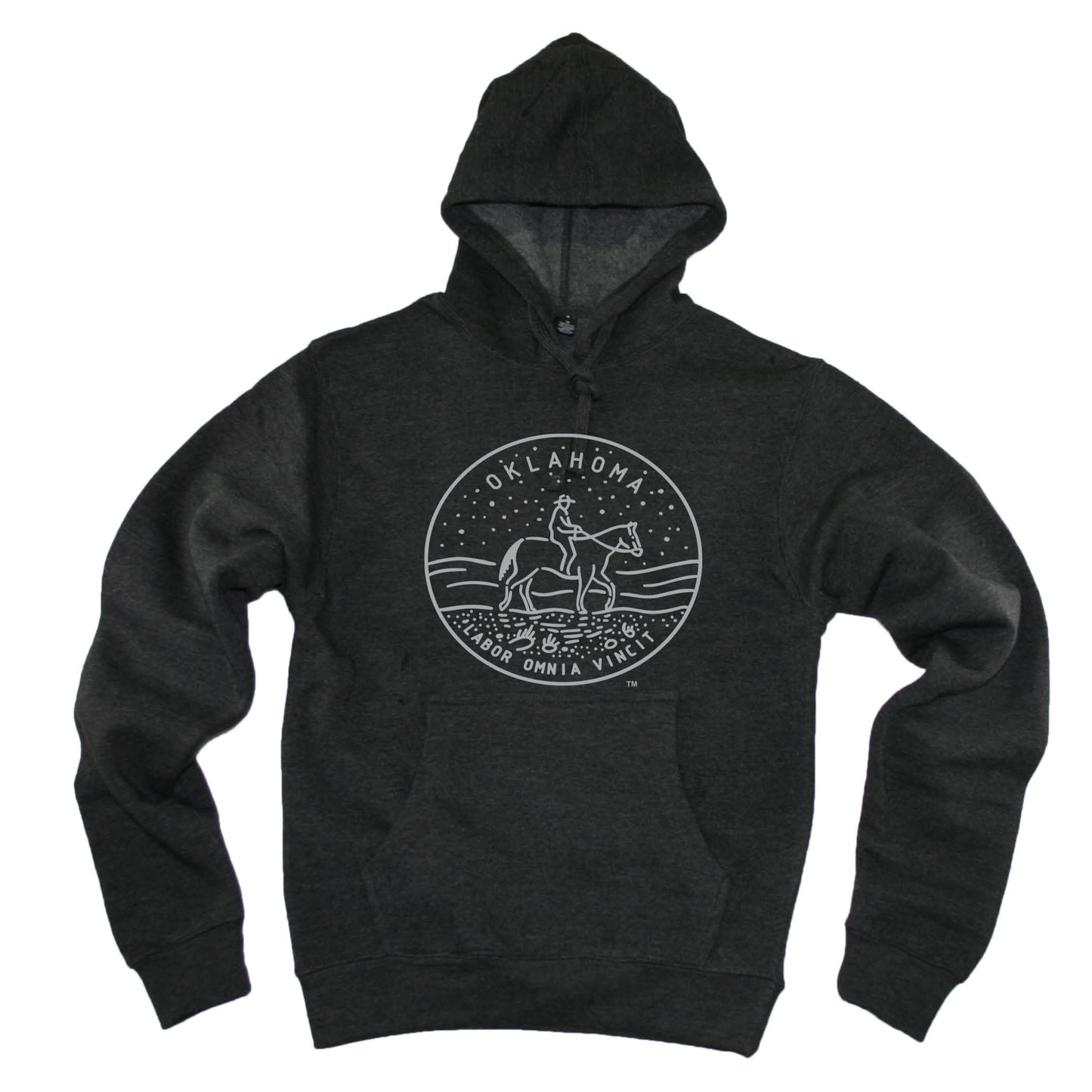 OKLAHOMA HOODIE | STATE SEAL | LABOR OMNIA VINCIT