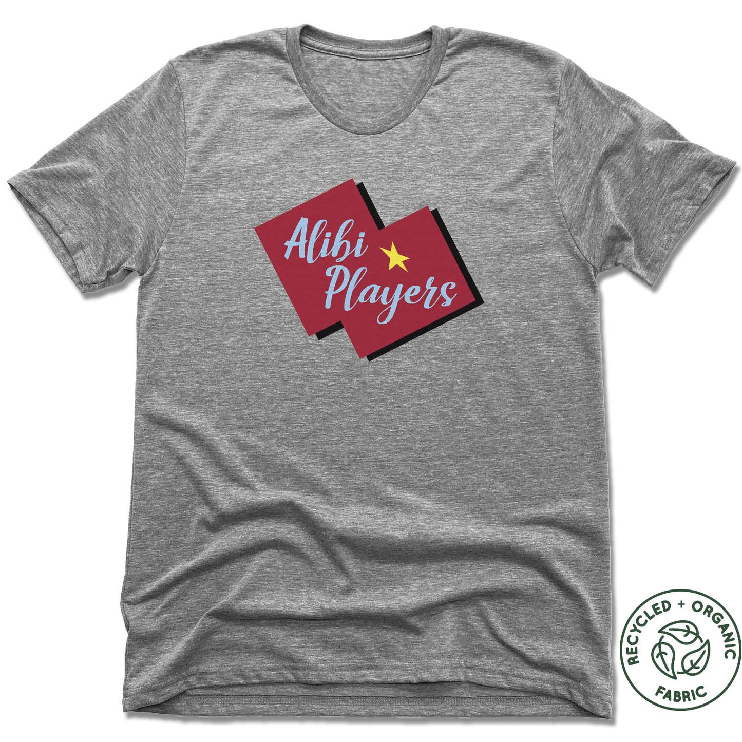 ALIBI PLAYERS | UNISEX GRAY Recycled Tri-Blend | LOGO