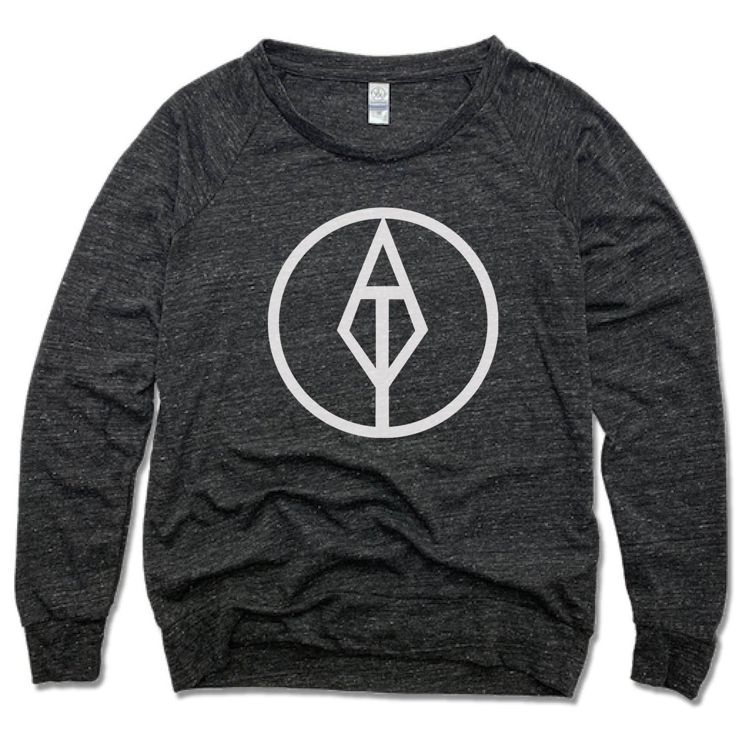 AIM TRUE YOGA | LADIES SLOUCHY | WHITE LOGO