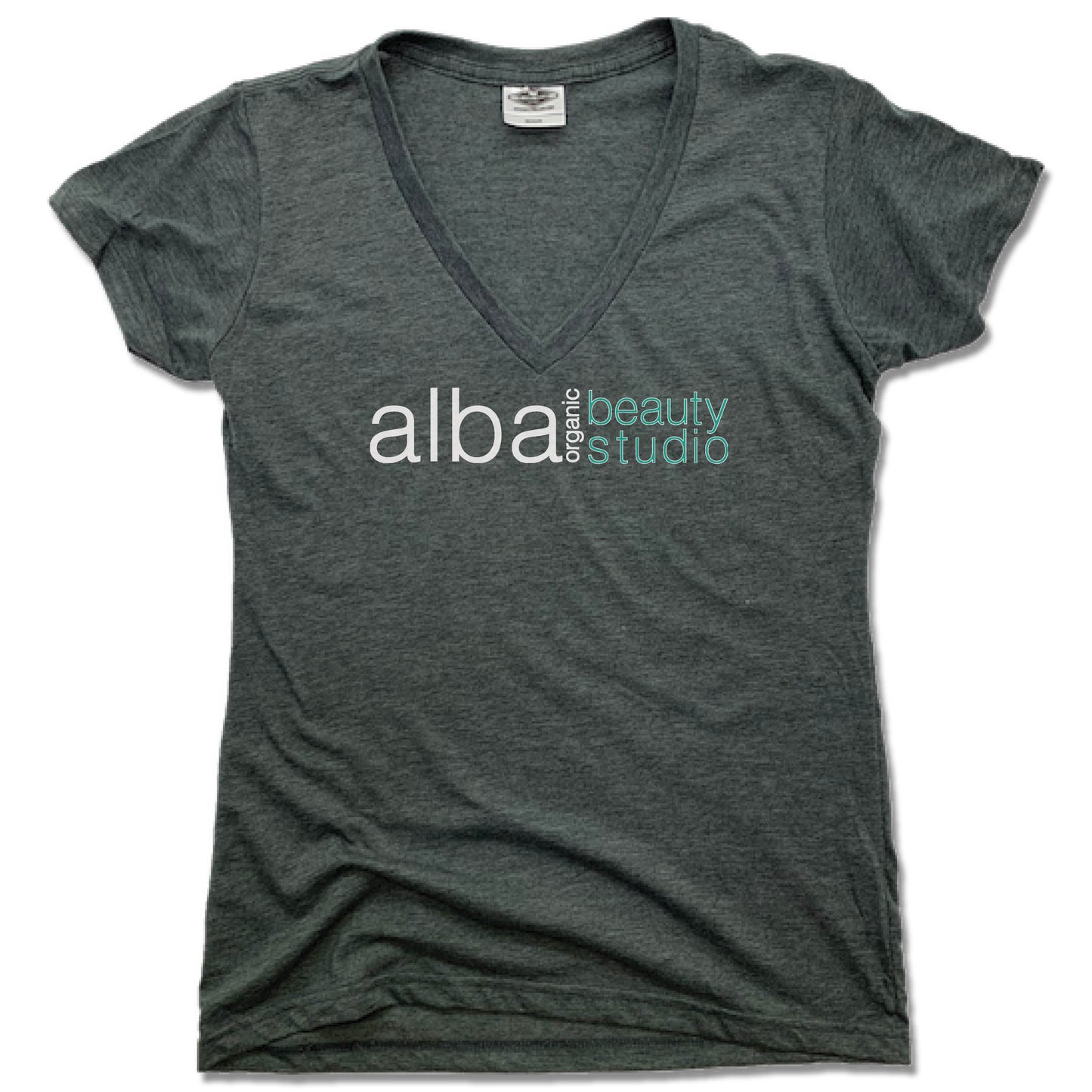 ALBA ORGANIC BEAUTY STUDIO | LADIES V-NECK | LOGO