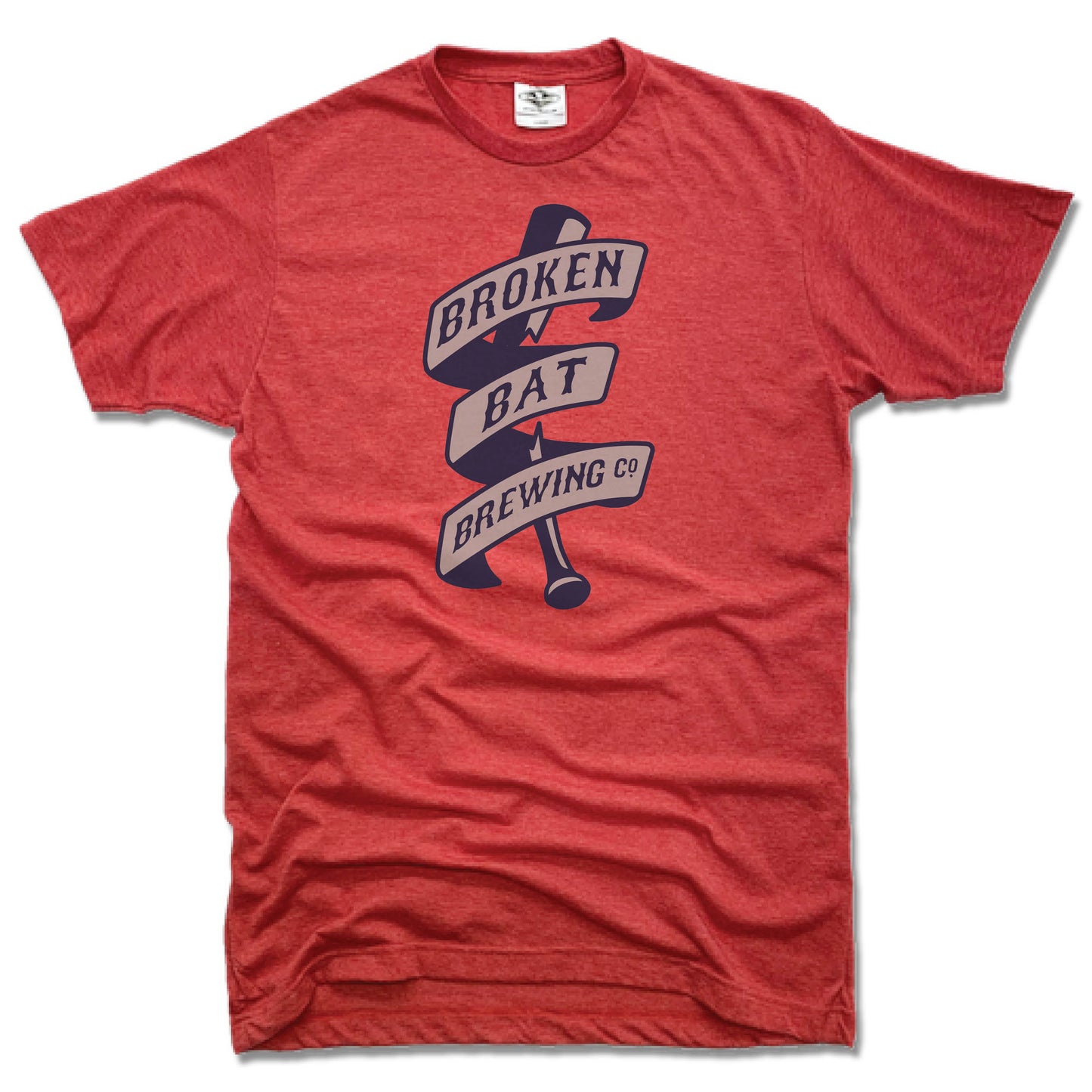 BROKEN BAT BREWING | UNISEX RED TEE | LOGO