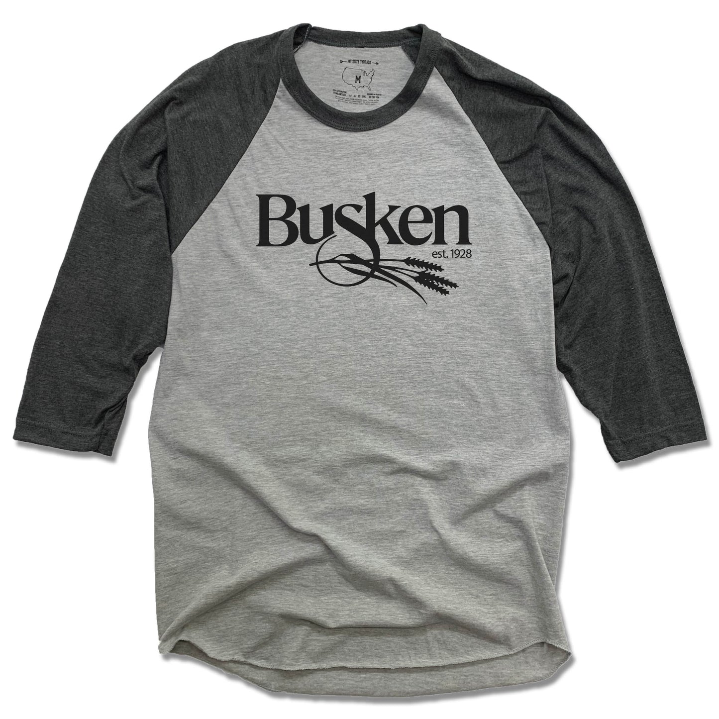 BUSKEN BAKERY | GRAY 3/4 SLEEVE | LOGO