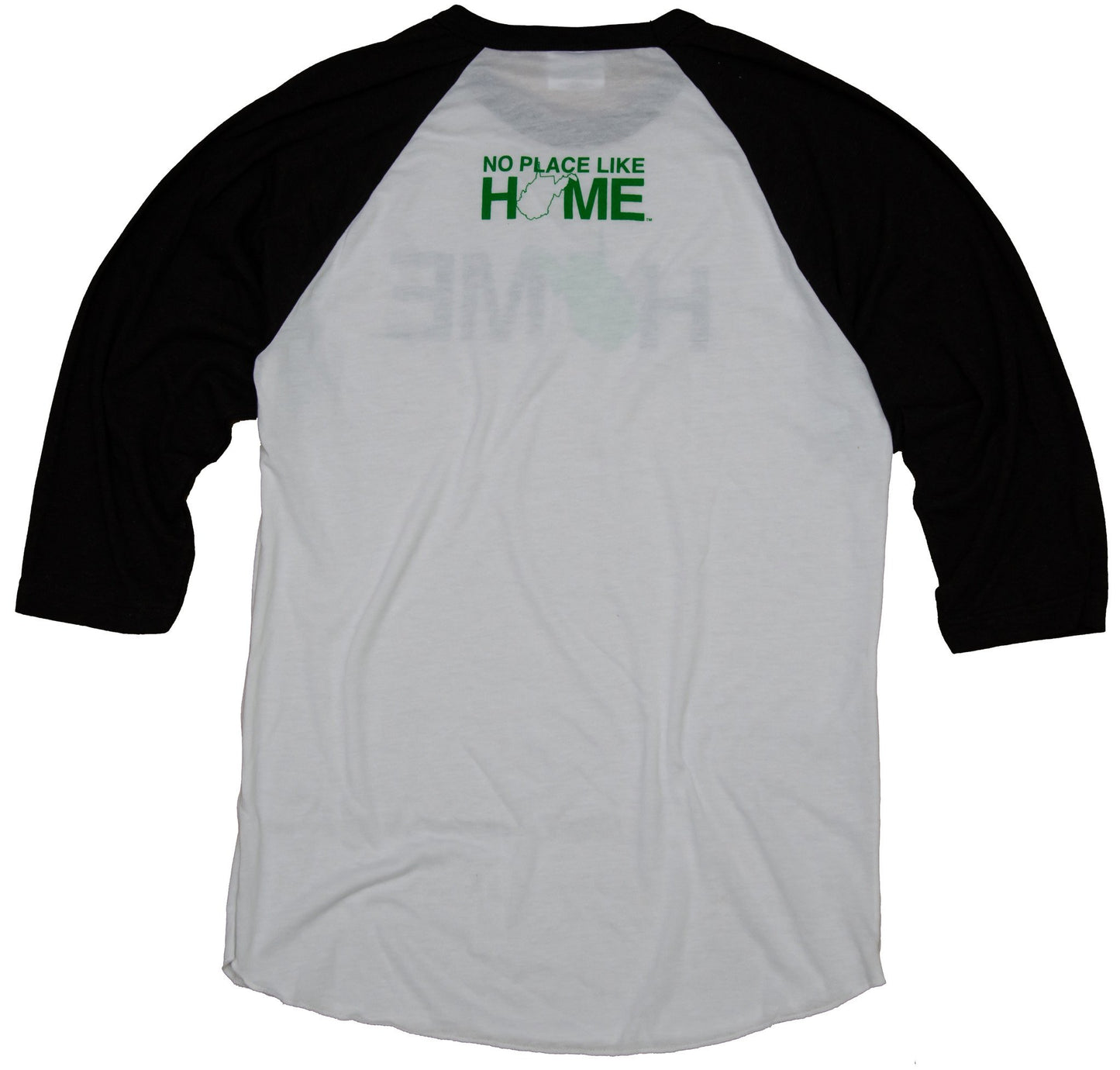 West Virginia 3/4 Sleeve | Green/White - My State Threads