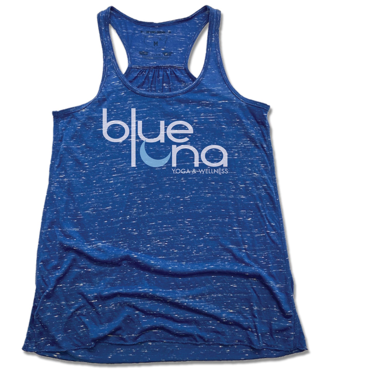 Blue Luna Yoga & Wellness | LADIES BLUE FLOWY TANK | LOGO - My State Threads