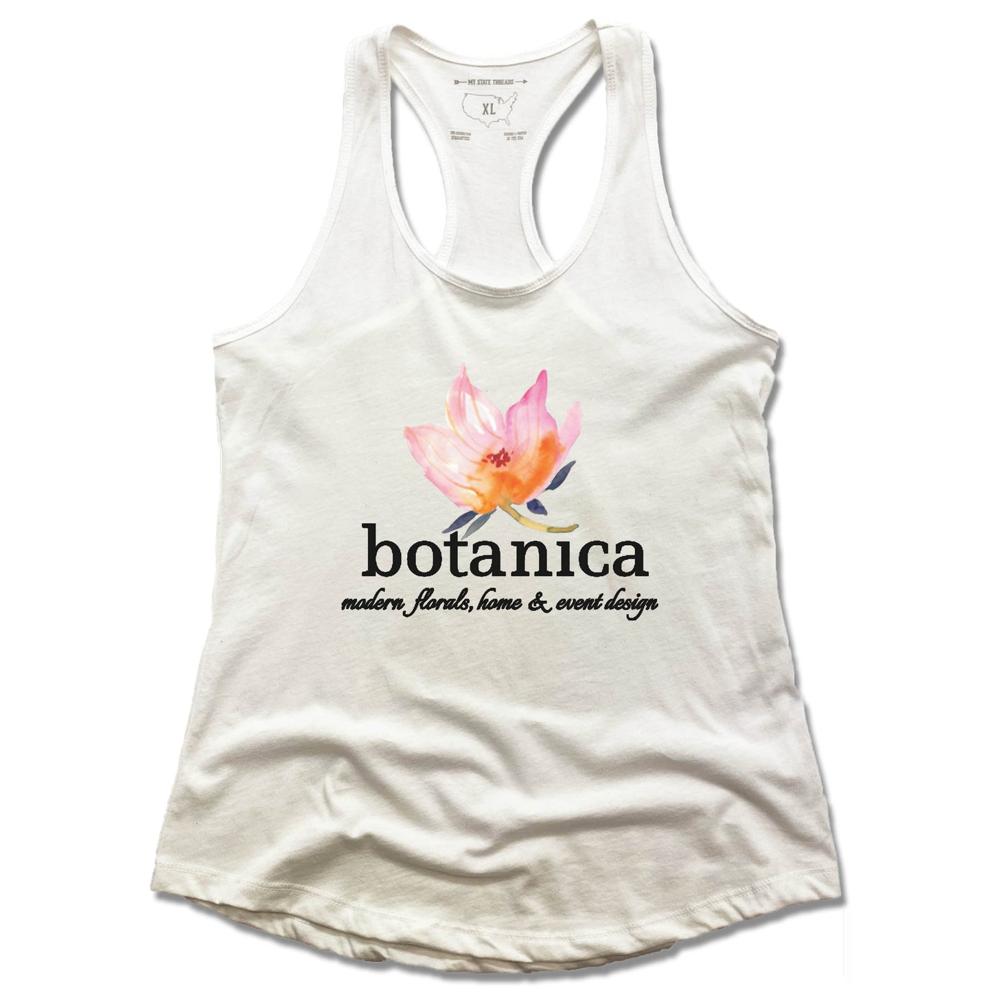 BOTANICA | LADIES WHITE TANK | FLOWER