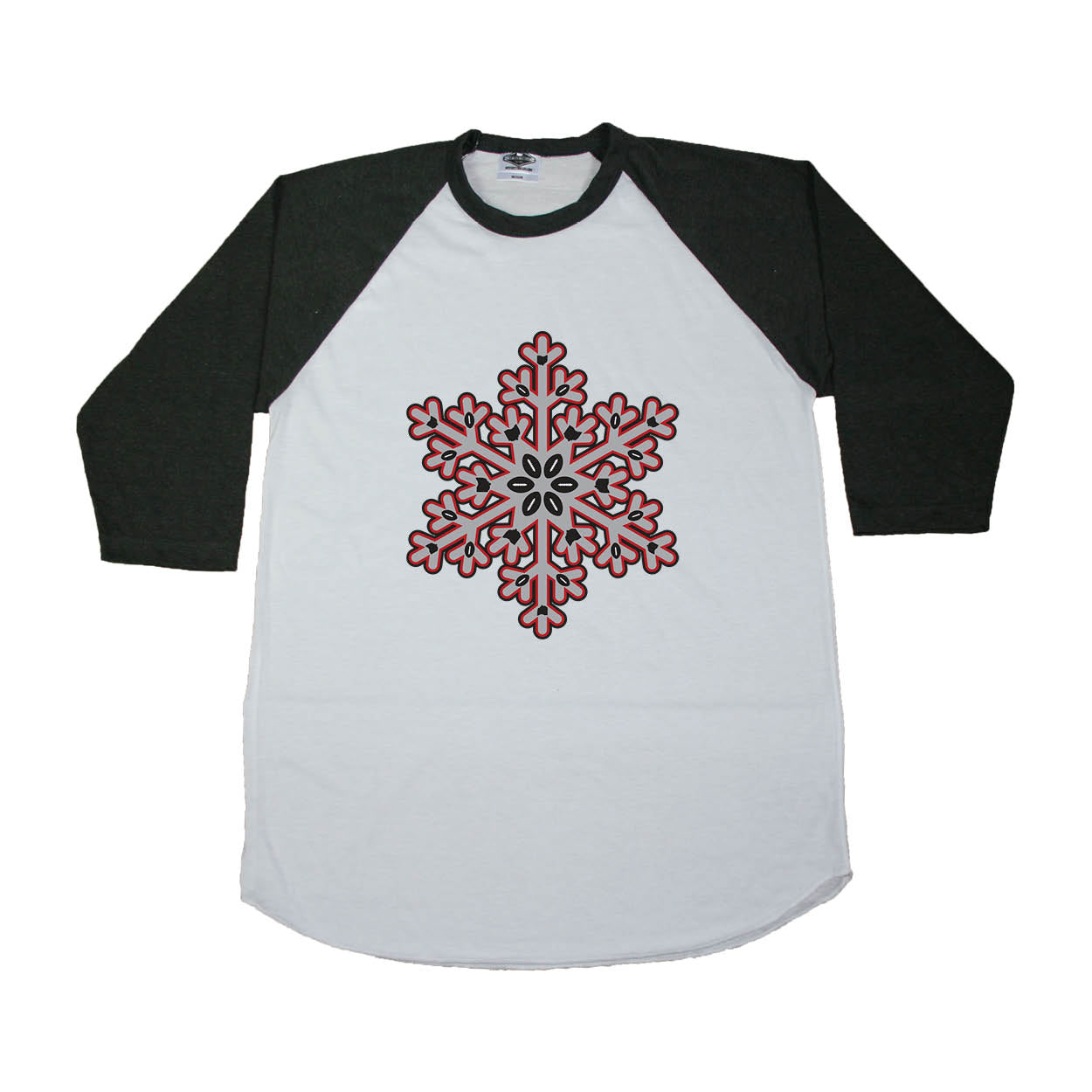 OHIO 3/4 SLEEVE | SNOWFLAKE | GRAY/SCARLET