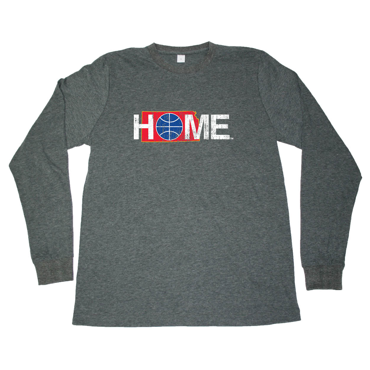 KANSAS LONG SLEEVE TEE | HOME | BASKETBALL - My State Threads