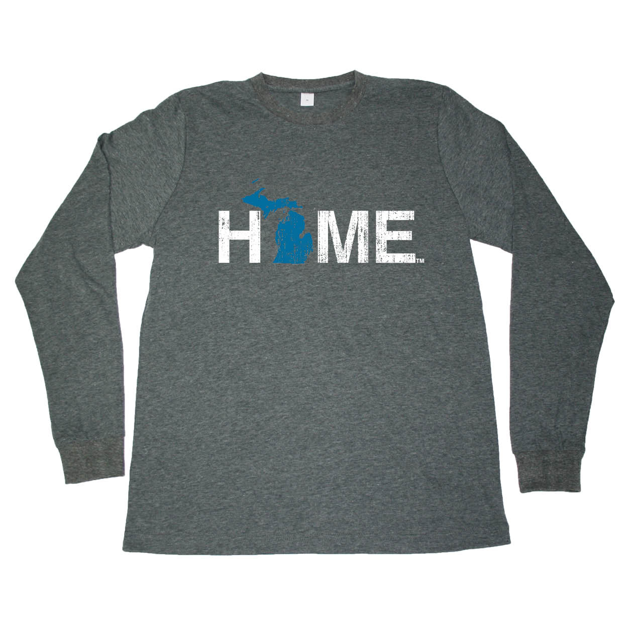 MICHIGAN LONG SLEEVE TEE | HOME | BLUE - My State Threads