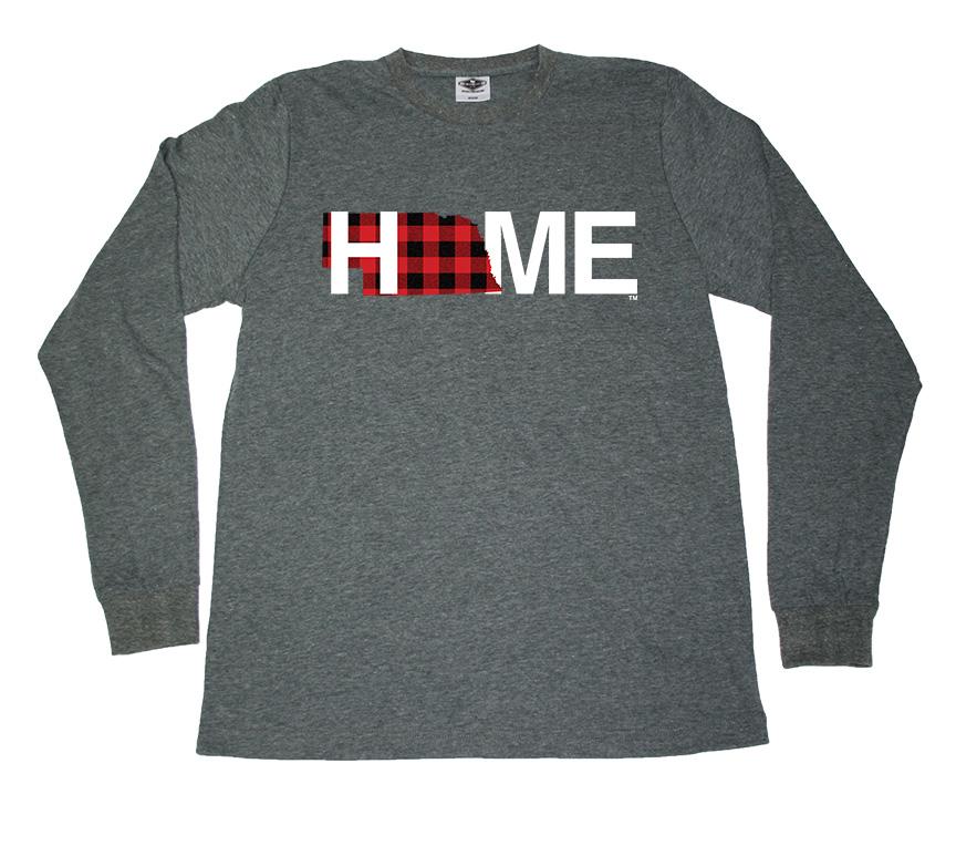 NEBRASKA LONG SLEEVE TEE | HOME | PLAID - My State Threads
