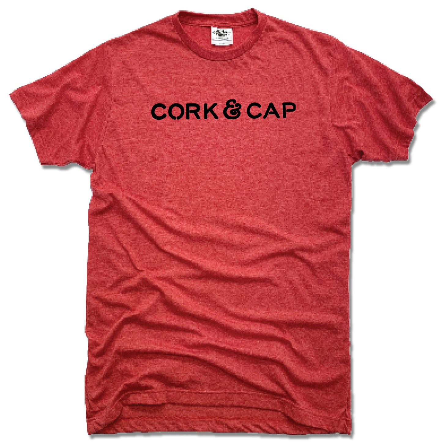 CORK & CAP | UNISEX RED TEE | LOGO - My State Threads