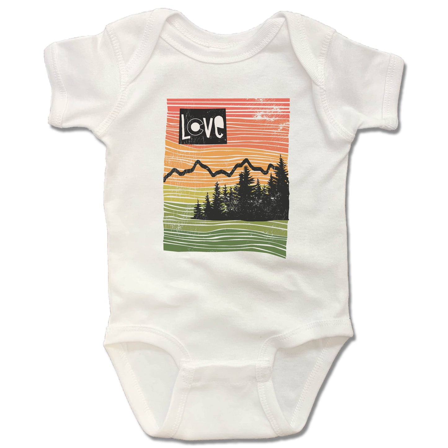 COLORADO | WHITE ONESIE | LOVE LINE ART