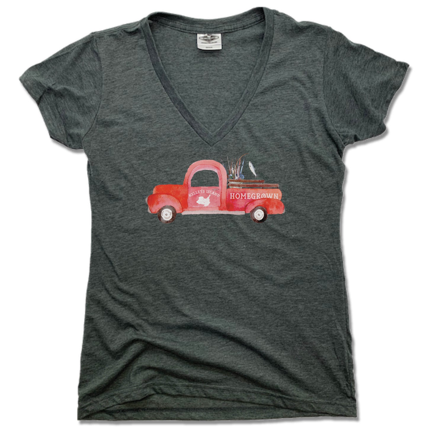 KELLEYS ISLAND | LADIES V-NECK | TRUCK
