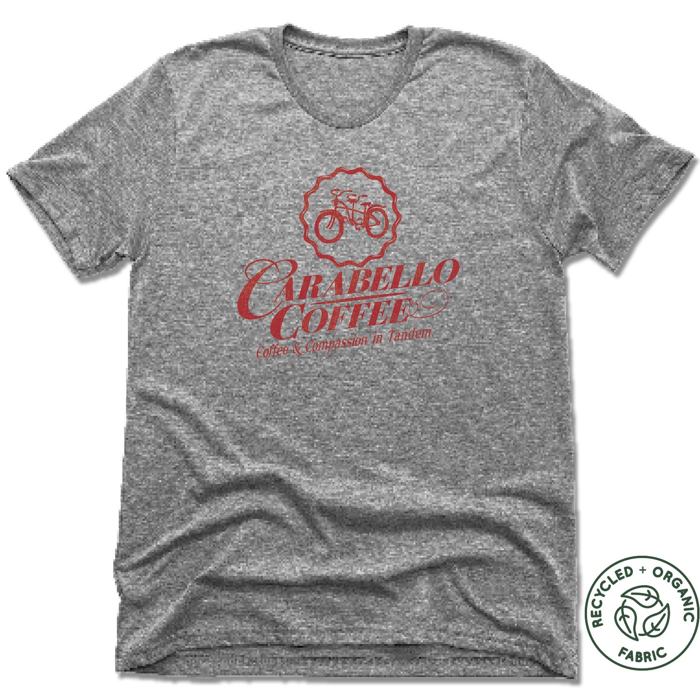 CARABELLO | UNISEX GRAY Recycled Tri-Blend | LOGO