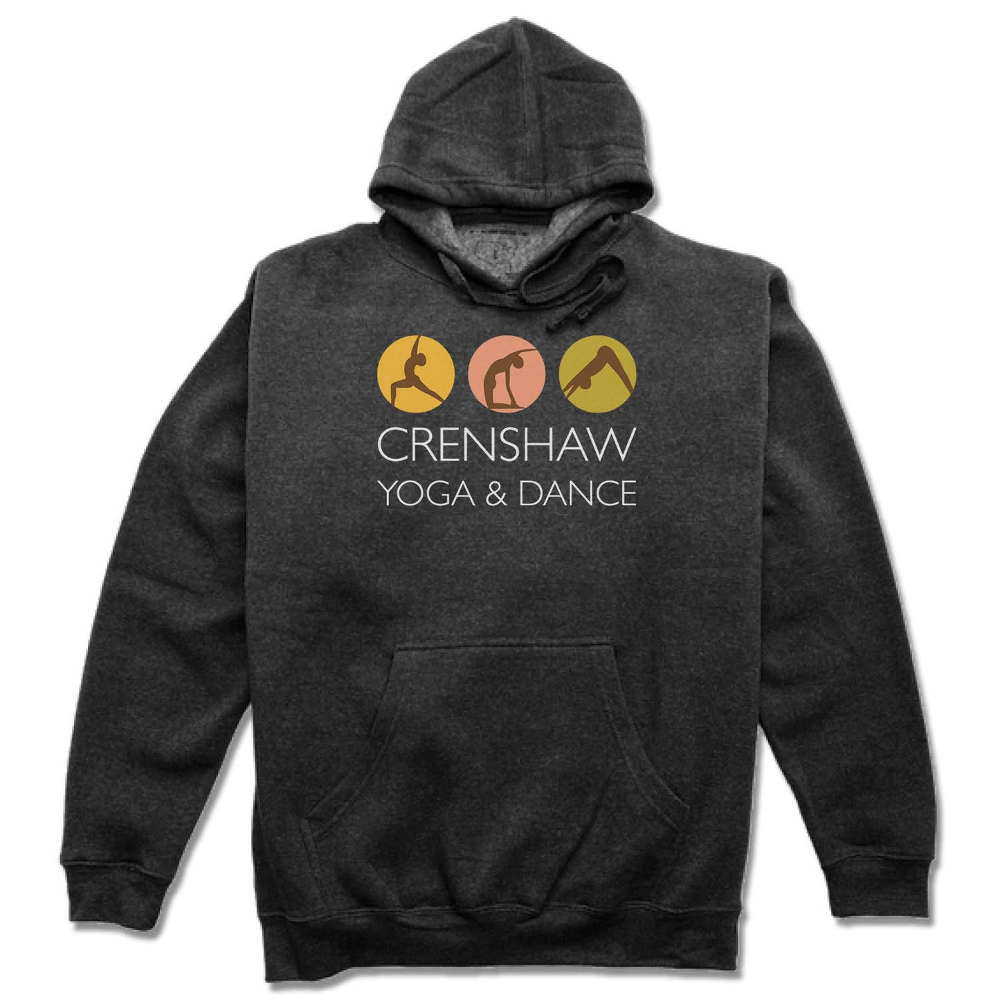 CRENSHAW YOGA & DANCE | HOODIE | WHITE LOGO - My State Threads