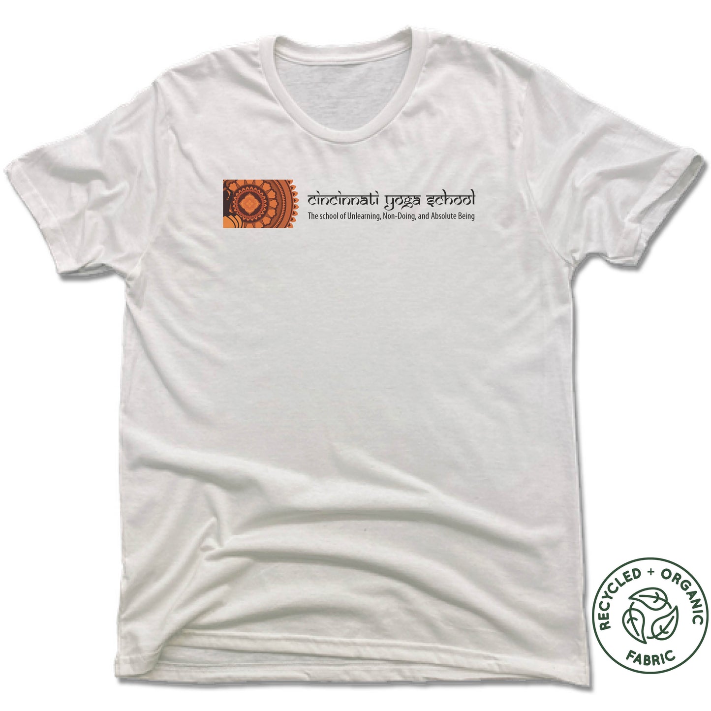 CINCINNATI YOGA SCHOOL | UNISEX WHITE Recycled Tri-Blend | LOGO