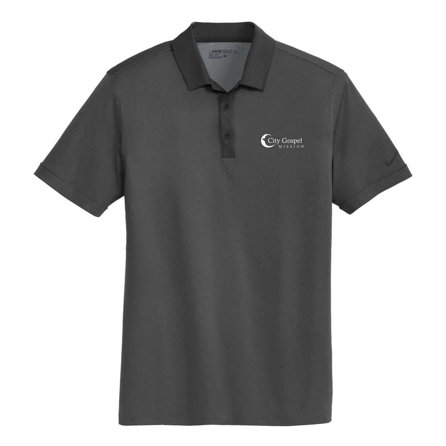City Gospel Mission Nike Dri-FIT Heather Pique Modern Fit Polo