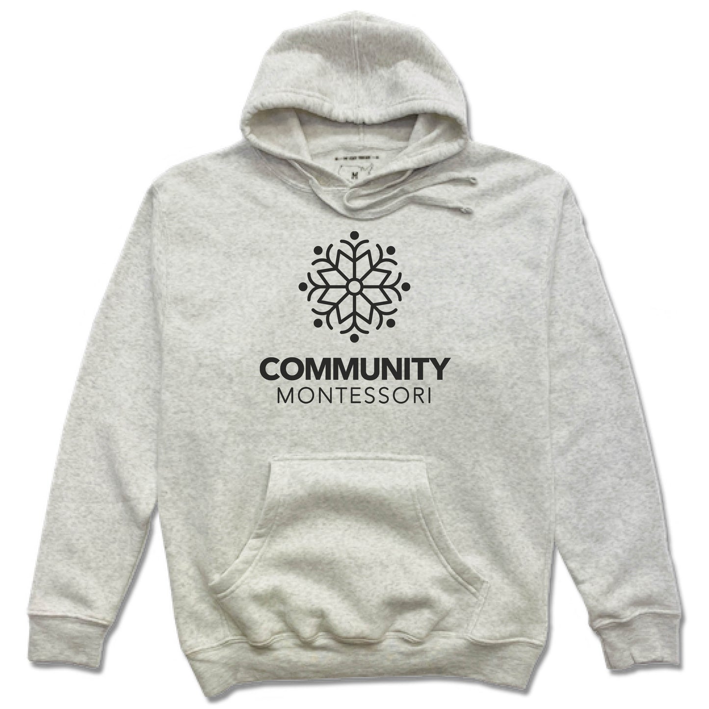 COMMUNITY MONTESSORI | HOODIE | BLACK LOGO - My State Threads