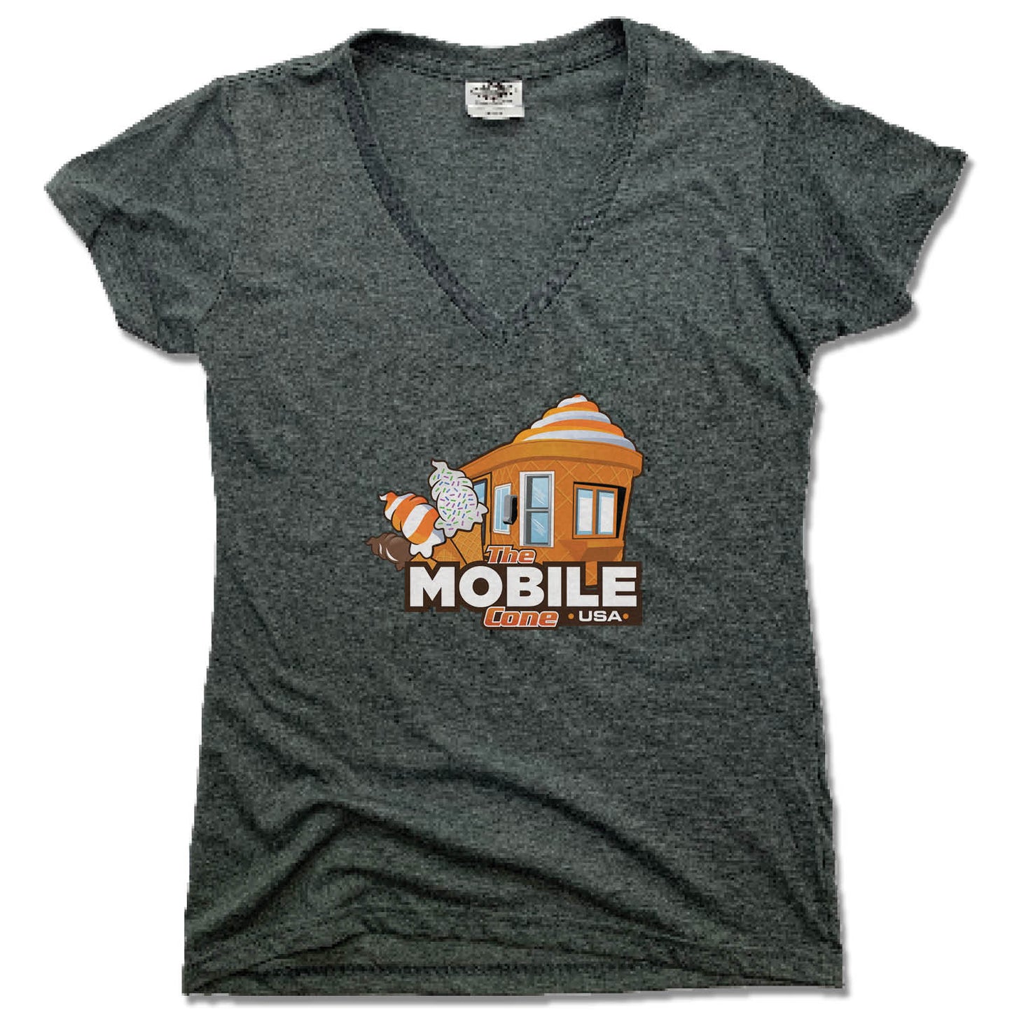 THE CONE | LADIES V-NECK | THE MOBILE CONE