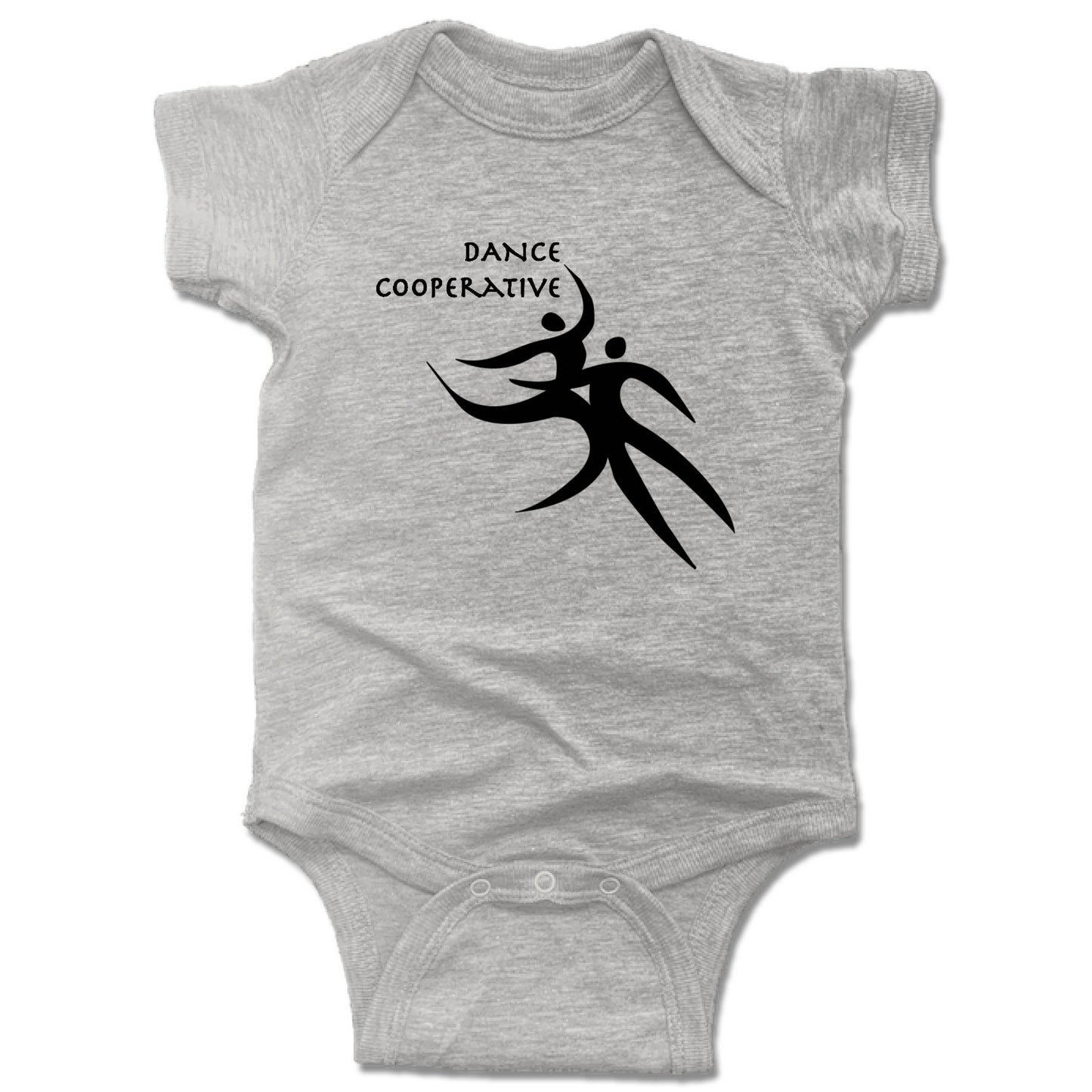 DANCE COOPERATIVE | GRAY ONESIE | BLACK LOGO