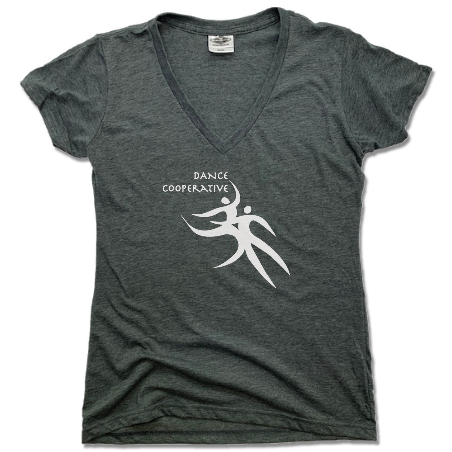 DANCE COOPERATIVE | LADIES' LONG SLEEVE TEE | WHITE LOGO