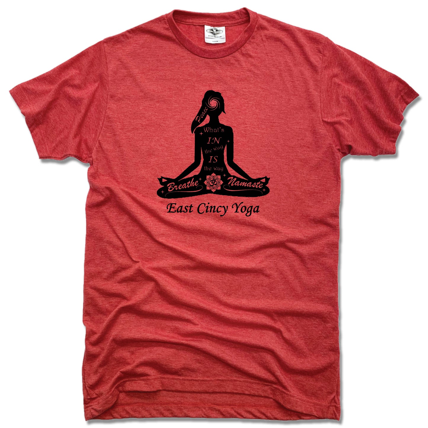 EAST CINCY YOGA | UNISEX RED TEE | LOGO - My State Threads