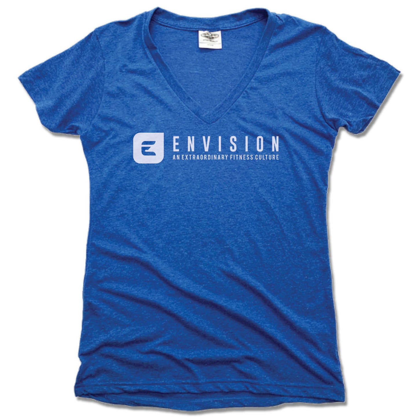 ENVISION MEMPHIS | LADIES BLUE V-NECK | WHITE LOGO