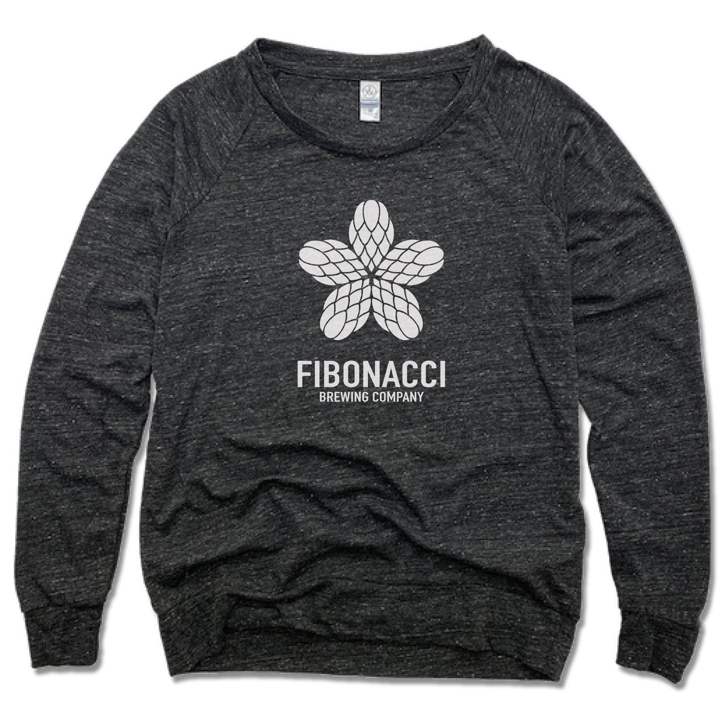 FIBONACCI BREWING COMPANY | LADIES SLOUCHY | WHITE LOGO