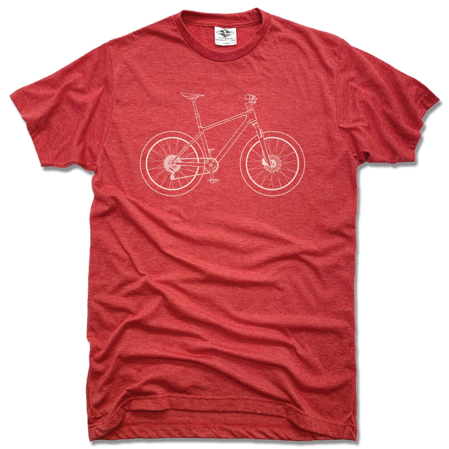 MOUNTAIN BIKE | UNISEX RED TEE | MATCHING
