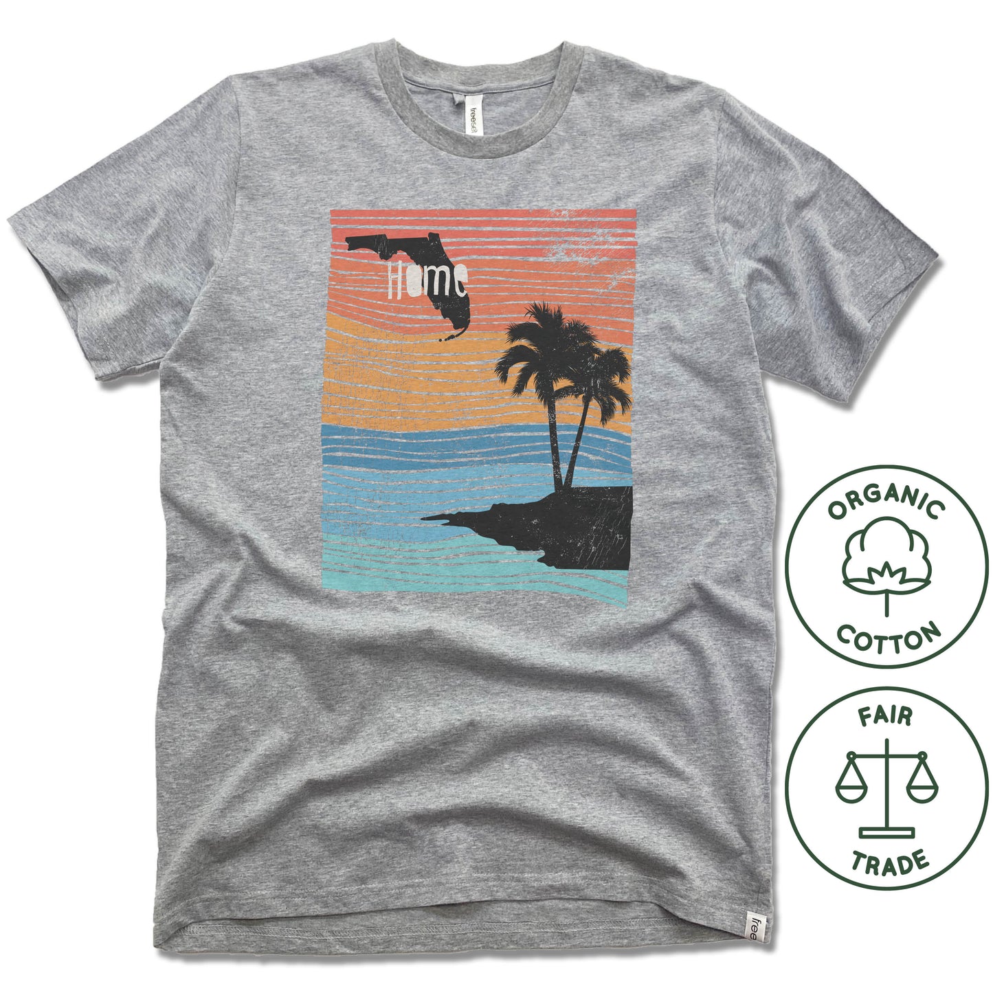 FLORIDA | FREESET UNISEX TEE | HOME LINE ART