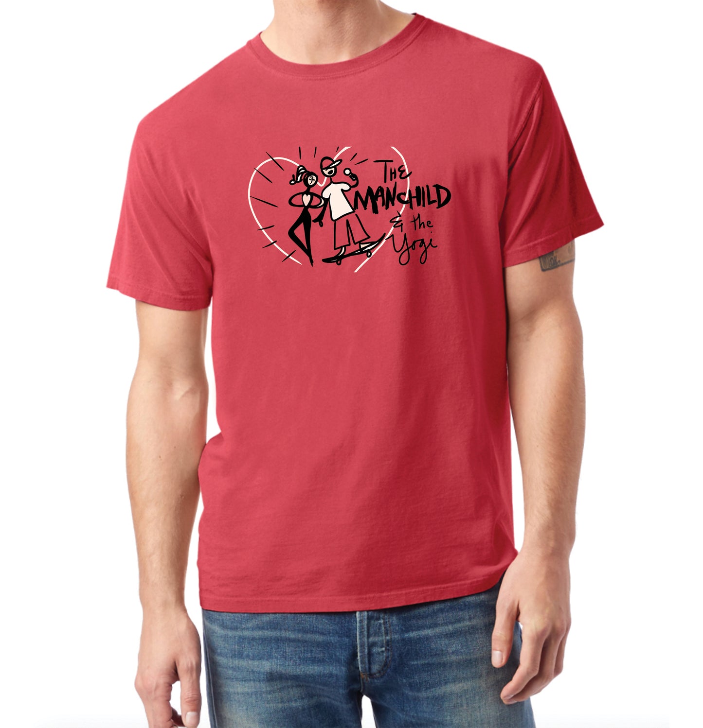 The Manchild & The Yogi | CRIMSON COMFORTWASH TEE