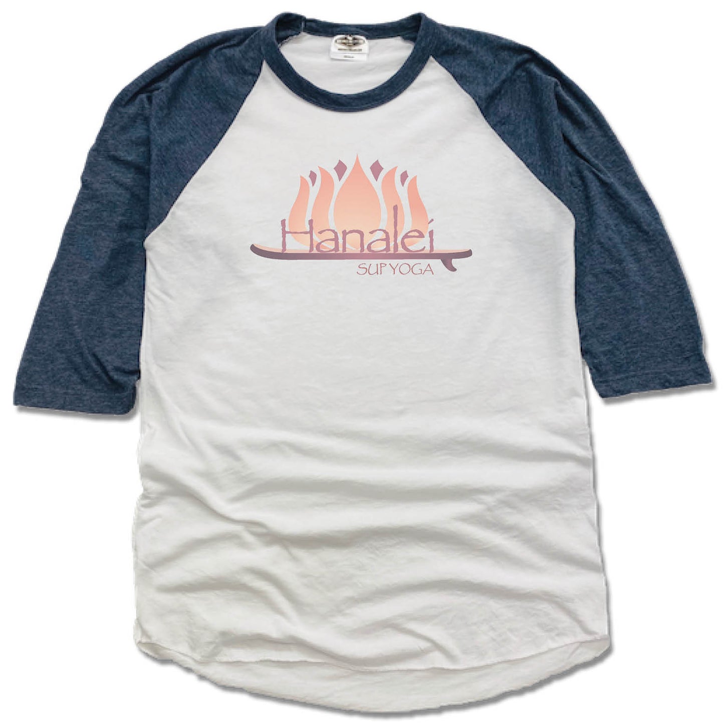 HANALEI SUP YOGA | NAVY 3/4 SLEEVE | COLOR LOGO