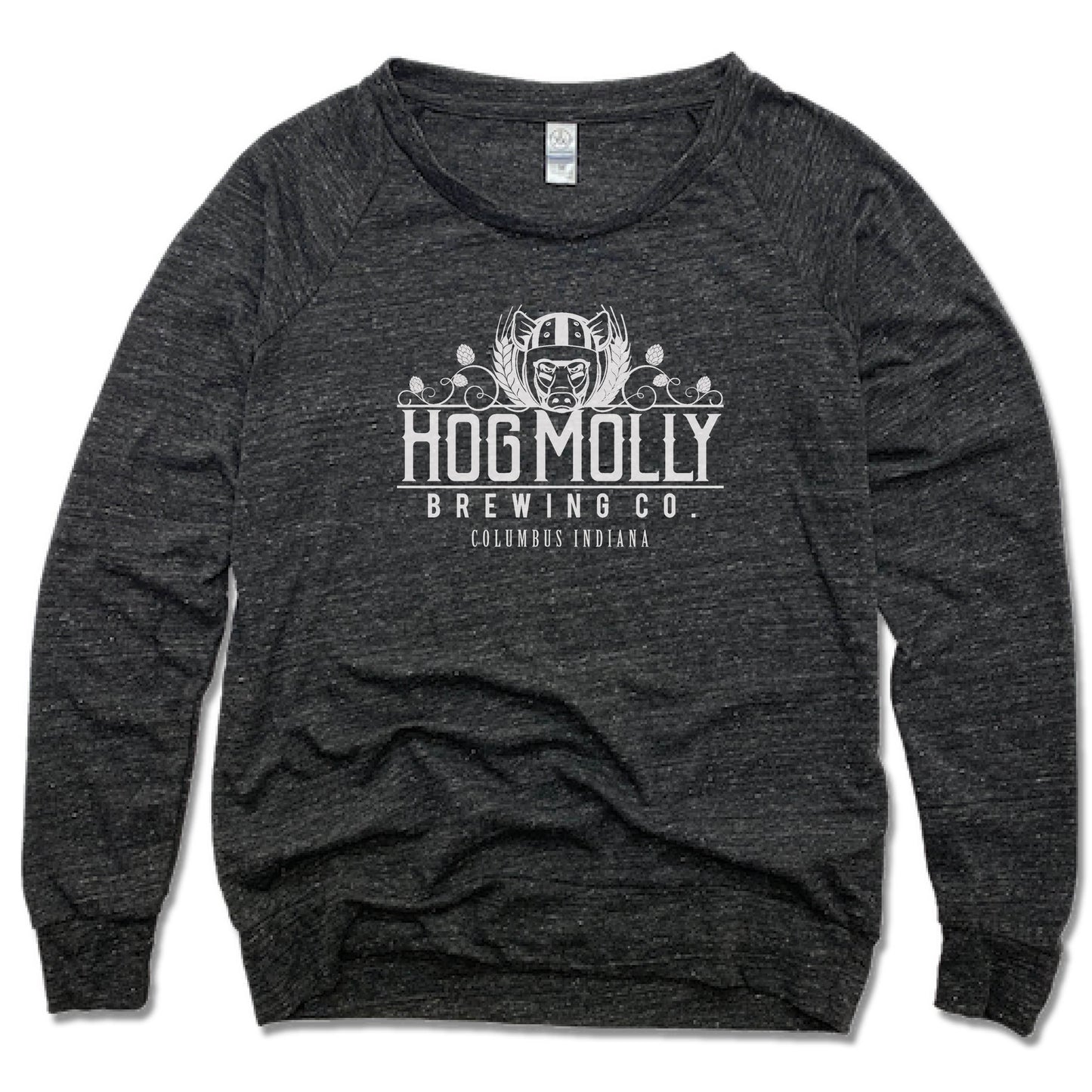 HOG MOLLY BREWING | LADIES SLOUCHY | WHITE LOGO