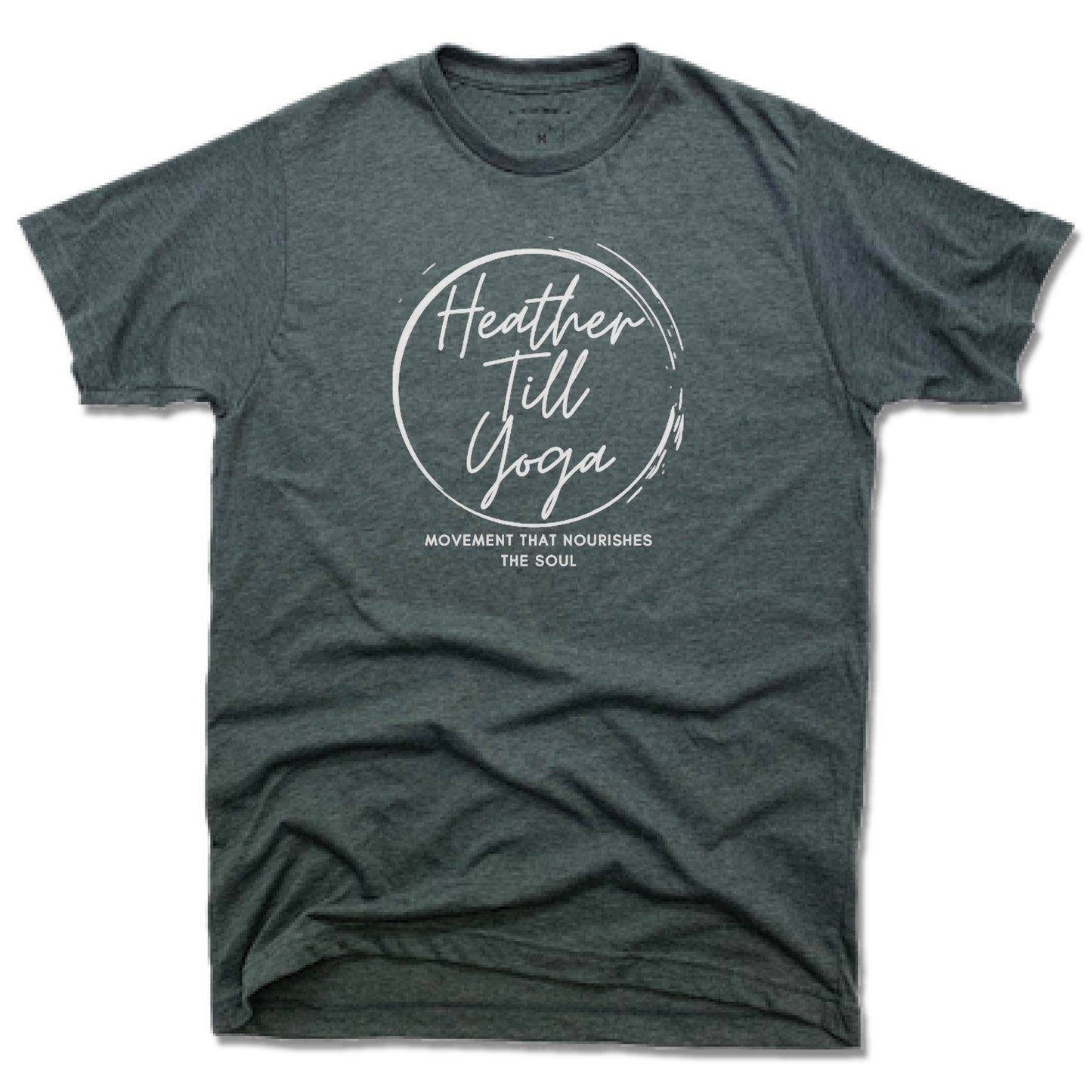 Heather Till Yoga | UNISEX TEE | White Logo - My State Threads