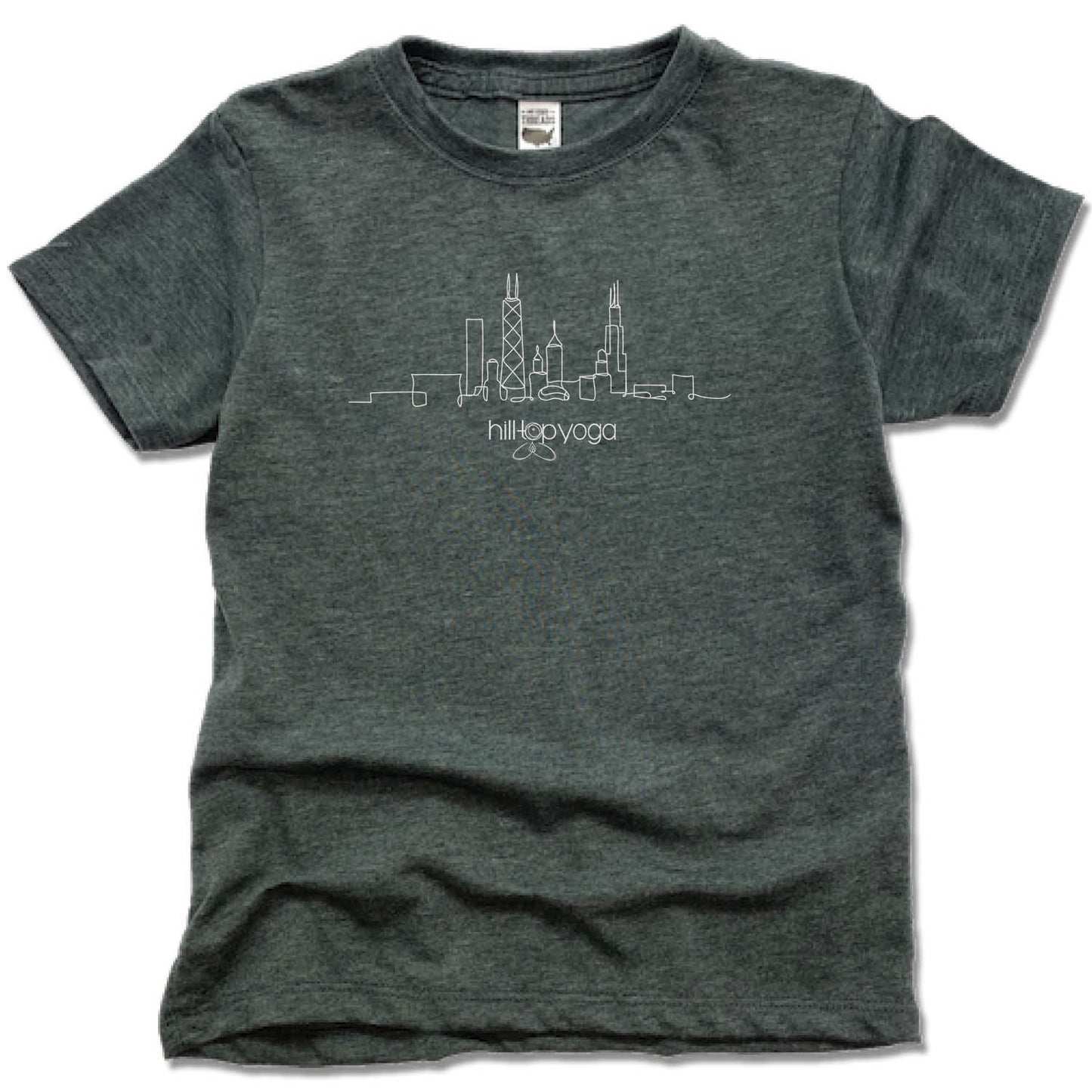 HILLTOP YOGA | KIDS TEE | WHITE LOGO