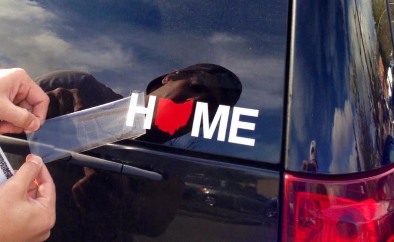 OHIO STICKER | HOME | RED