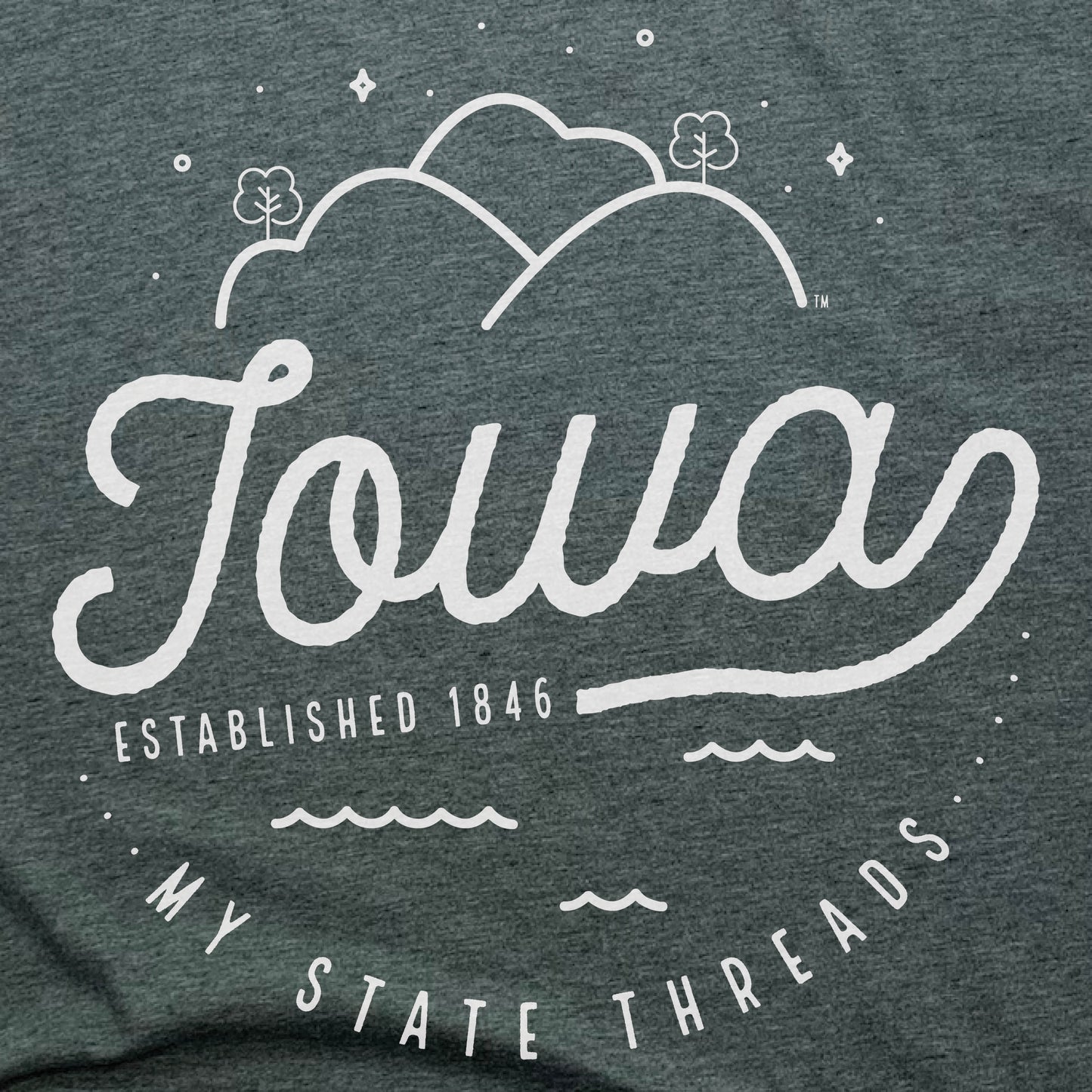 IOWA | KIDS TEE | CREST