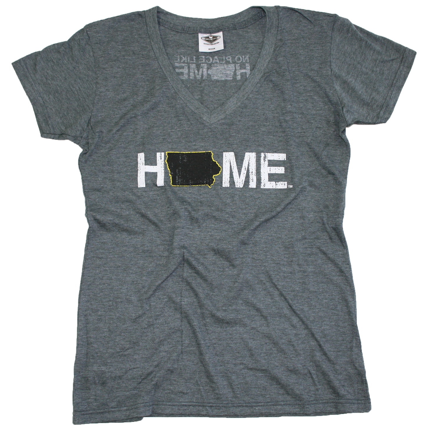 IOWA LADIES V-NECK | HOME | BLACK/YELLOW