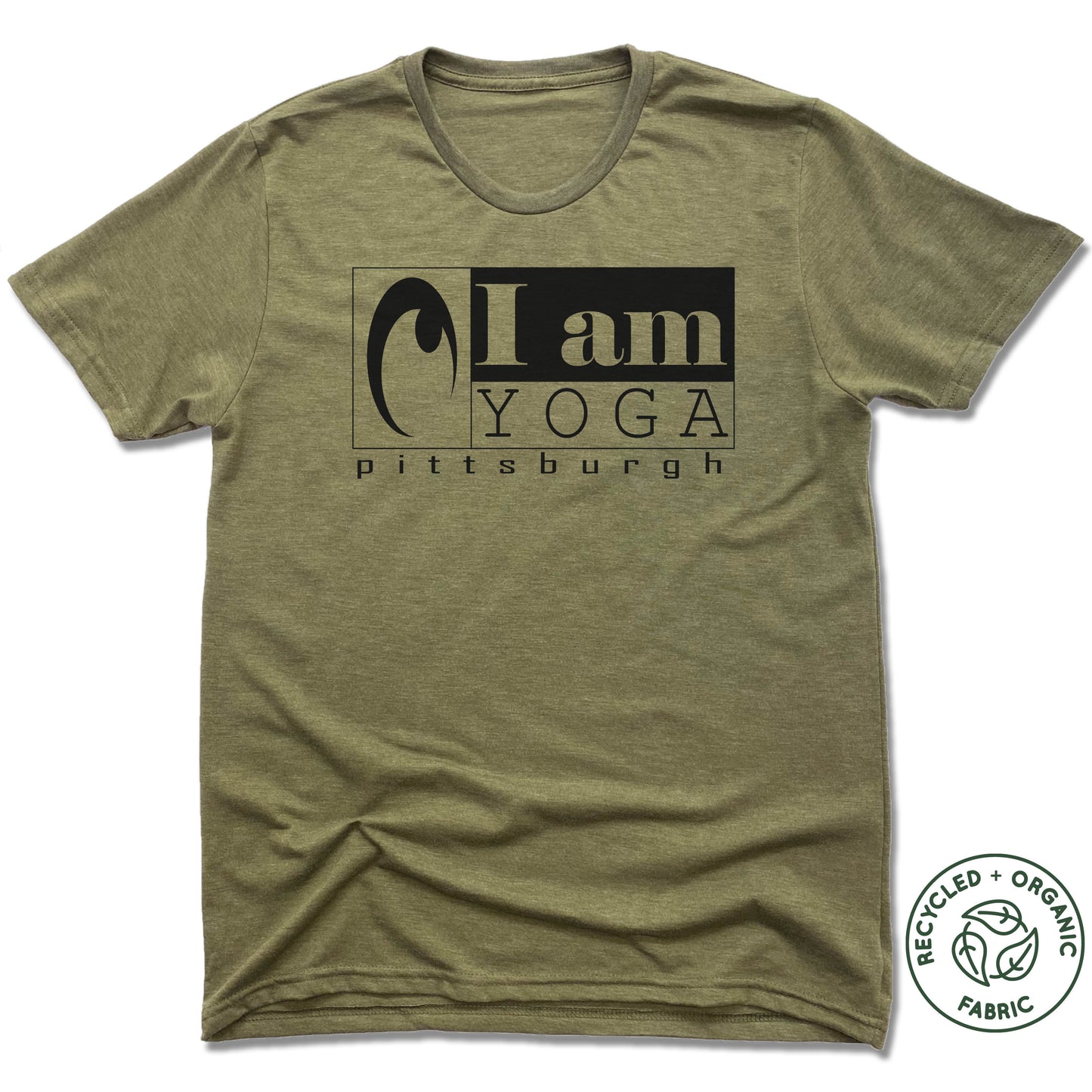 I AM YOGA PITTSBURGH | UNISEX OLIVE Recycled Tri-Blend